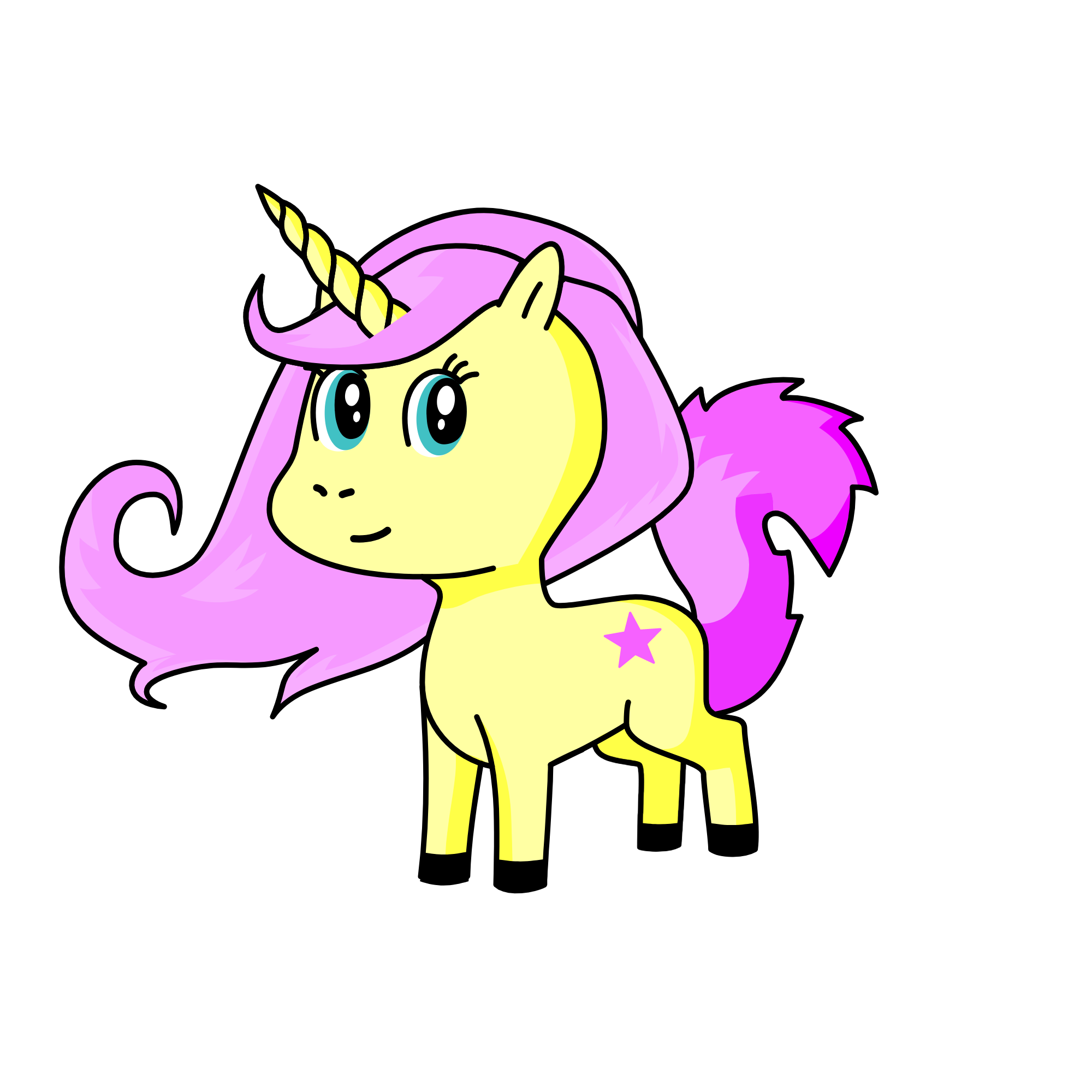 Fluttershy, the unicorn