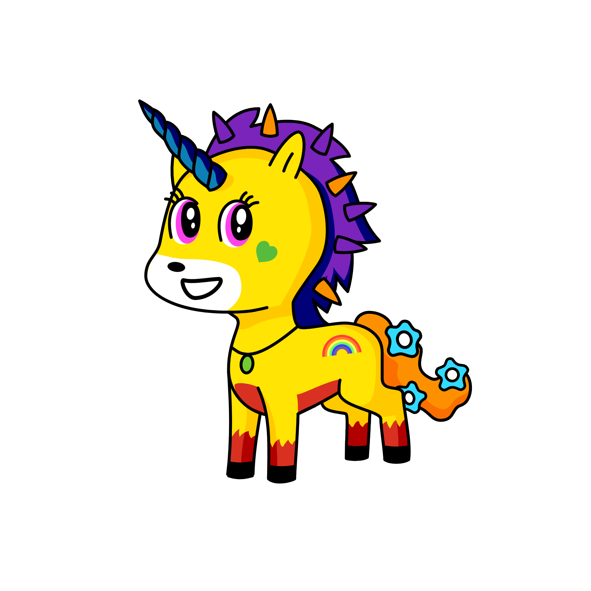 sparklecorn the great horned, the unicorn
