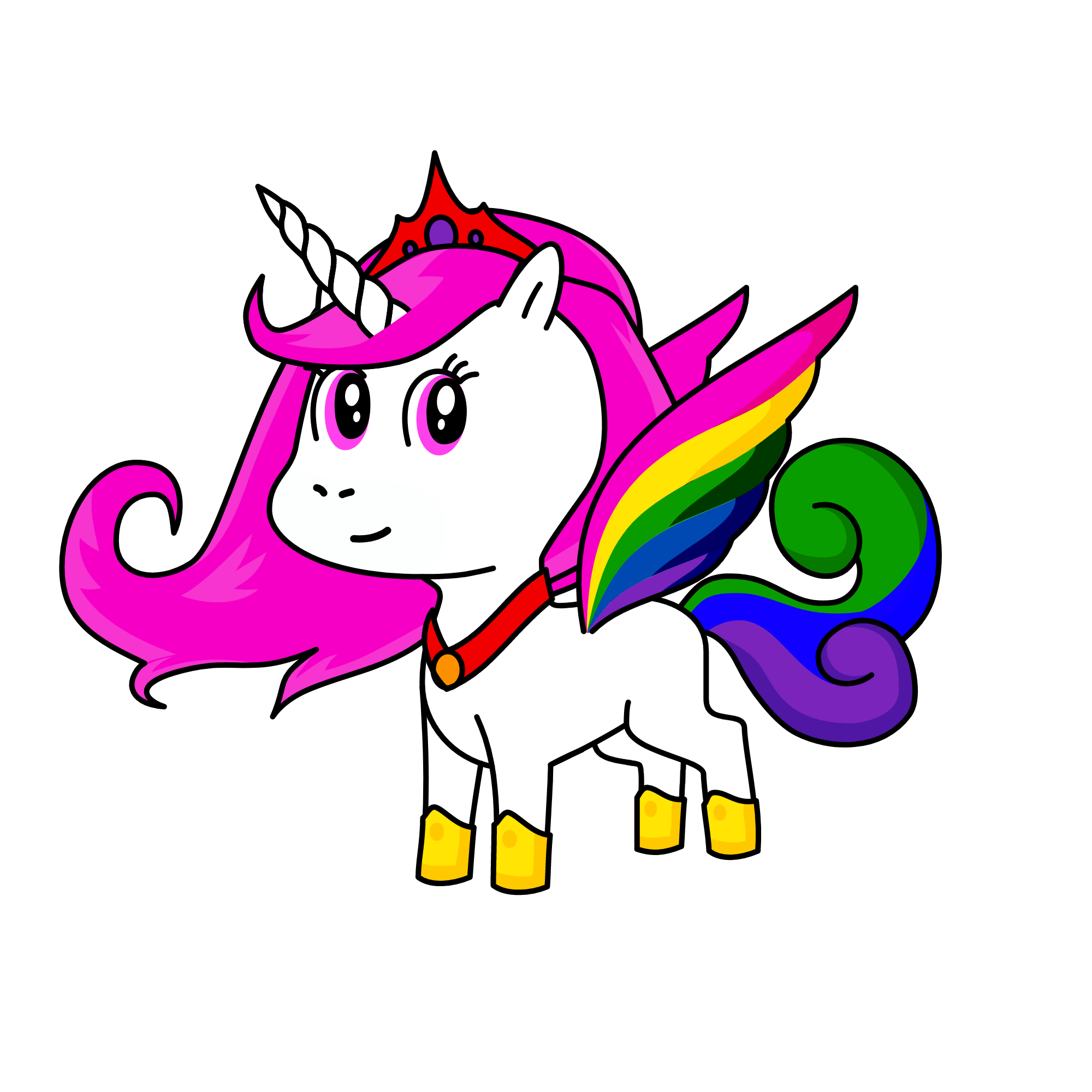 Rainbow Princess , the unicorn