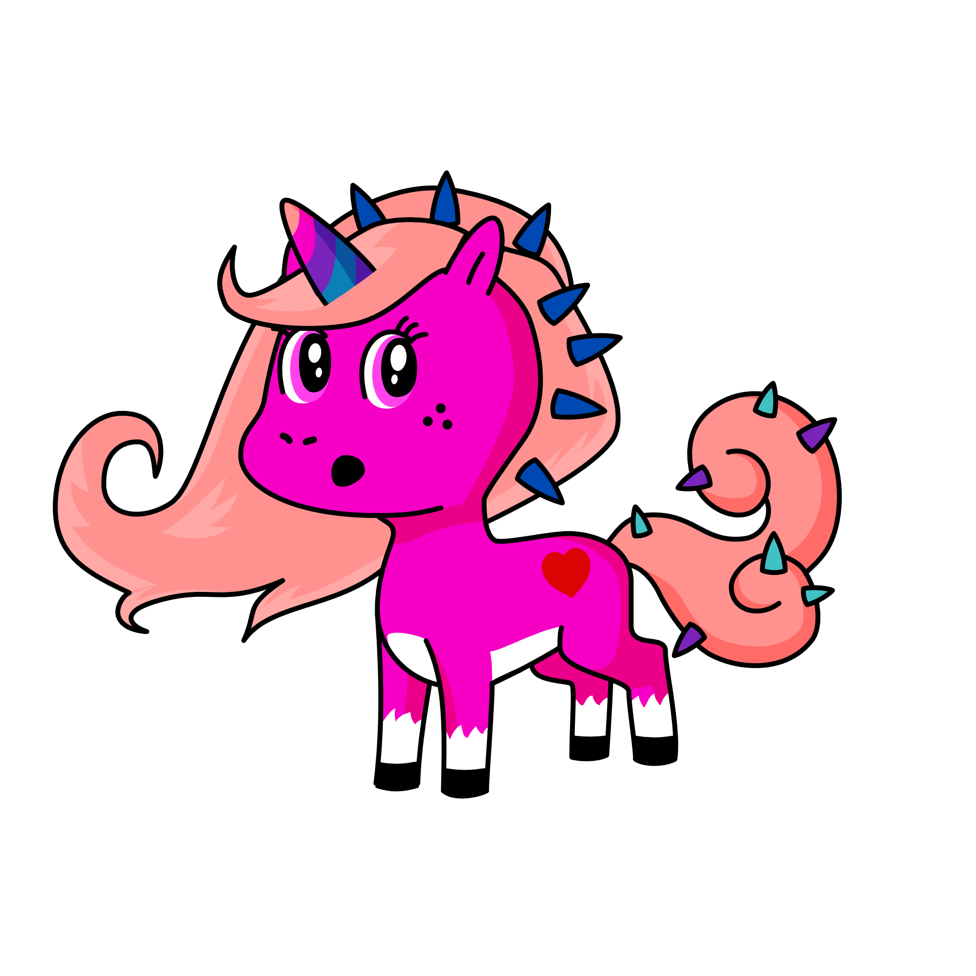 Pinky pie, the unicorn