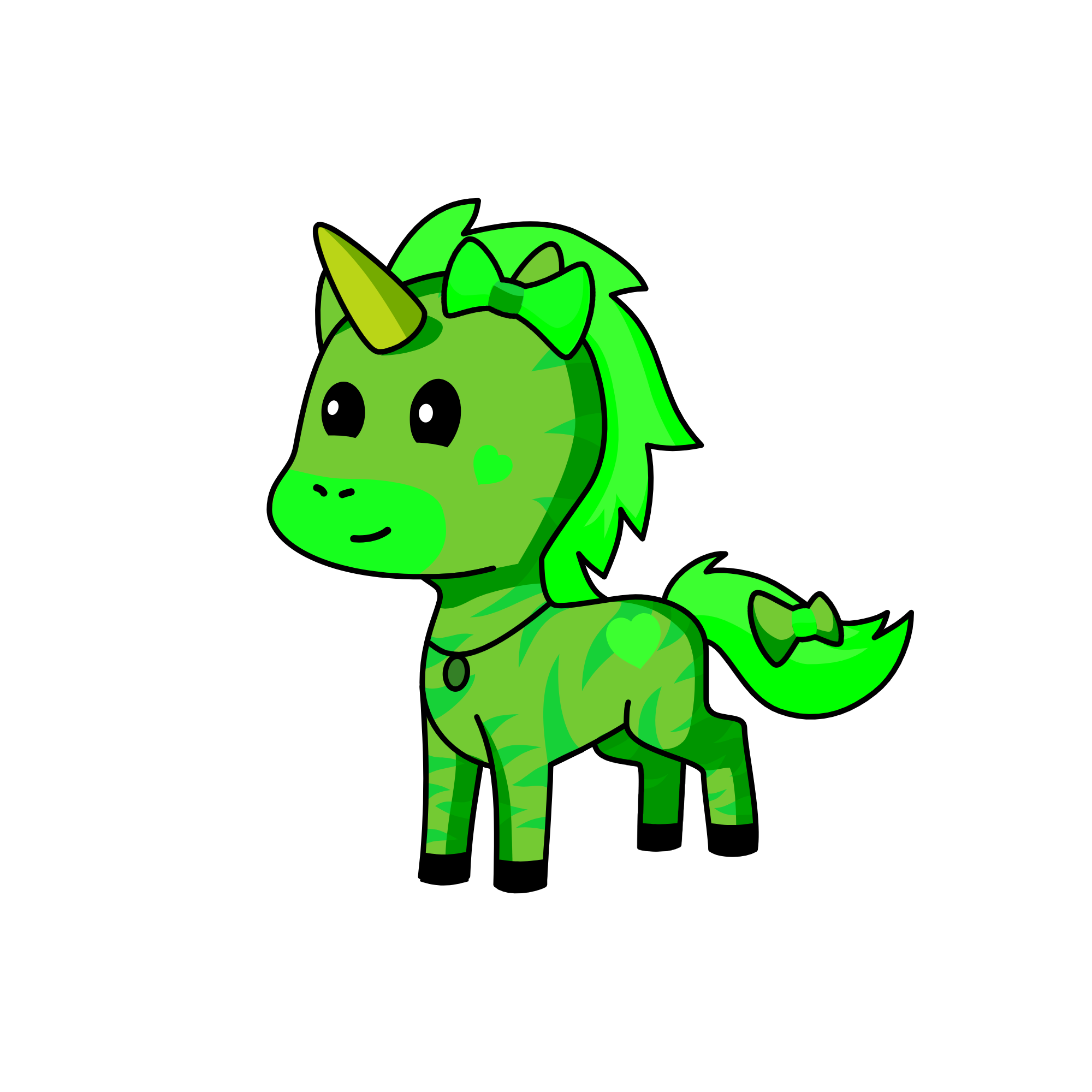 Grassie, the unicorn