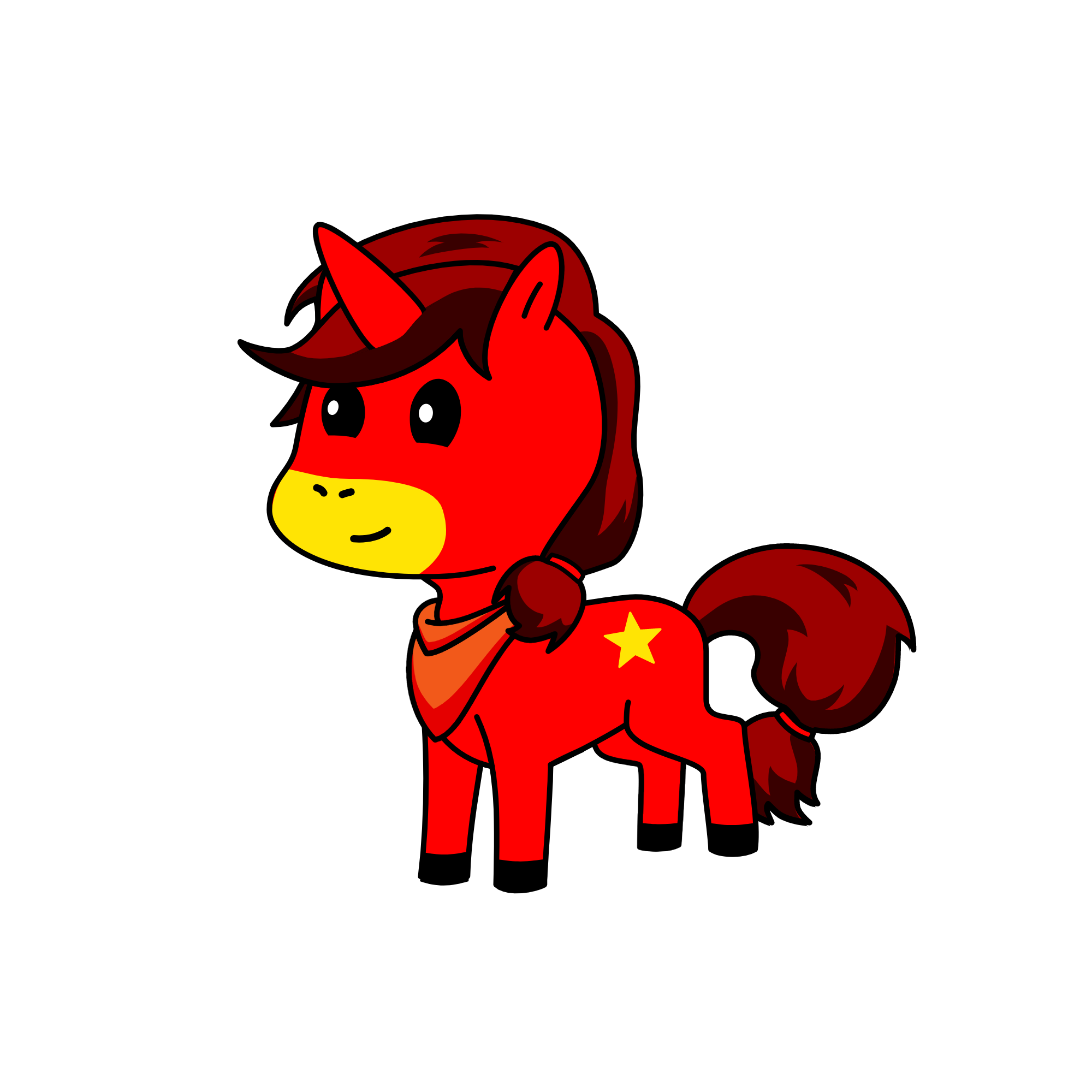 fire unicorn, the unicorn