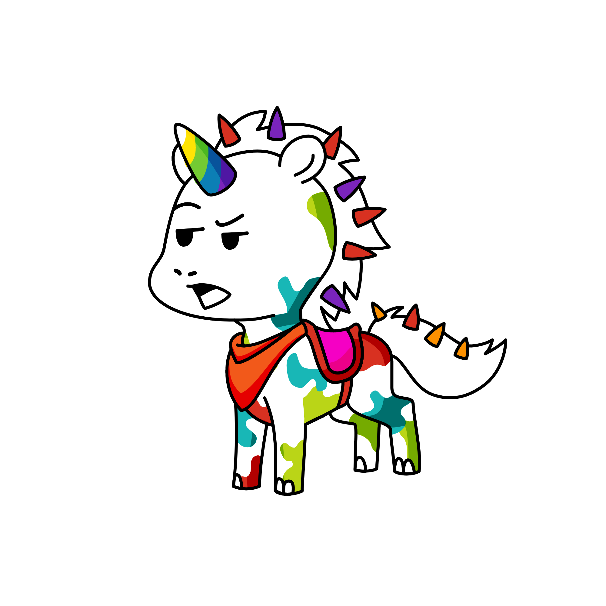 White Cracker, the unicorn