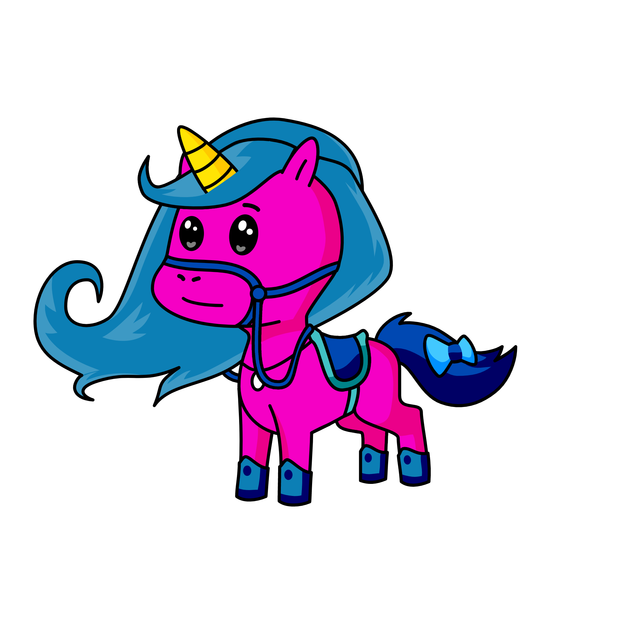 Bicolor, the unicorn