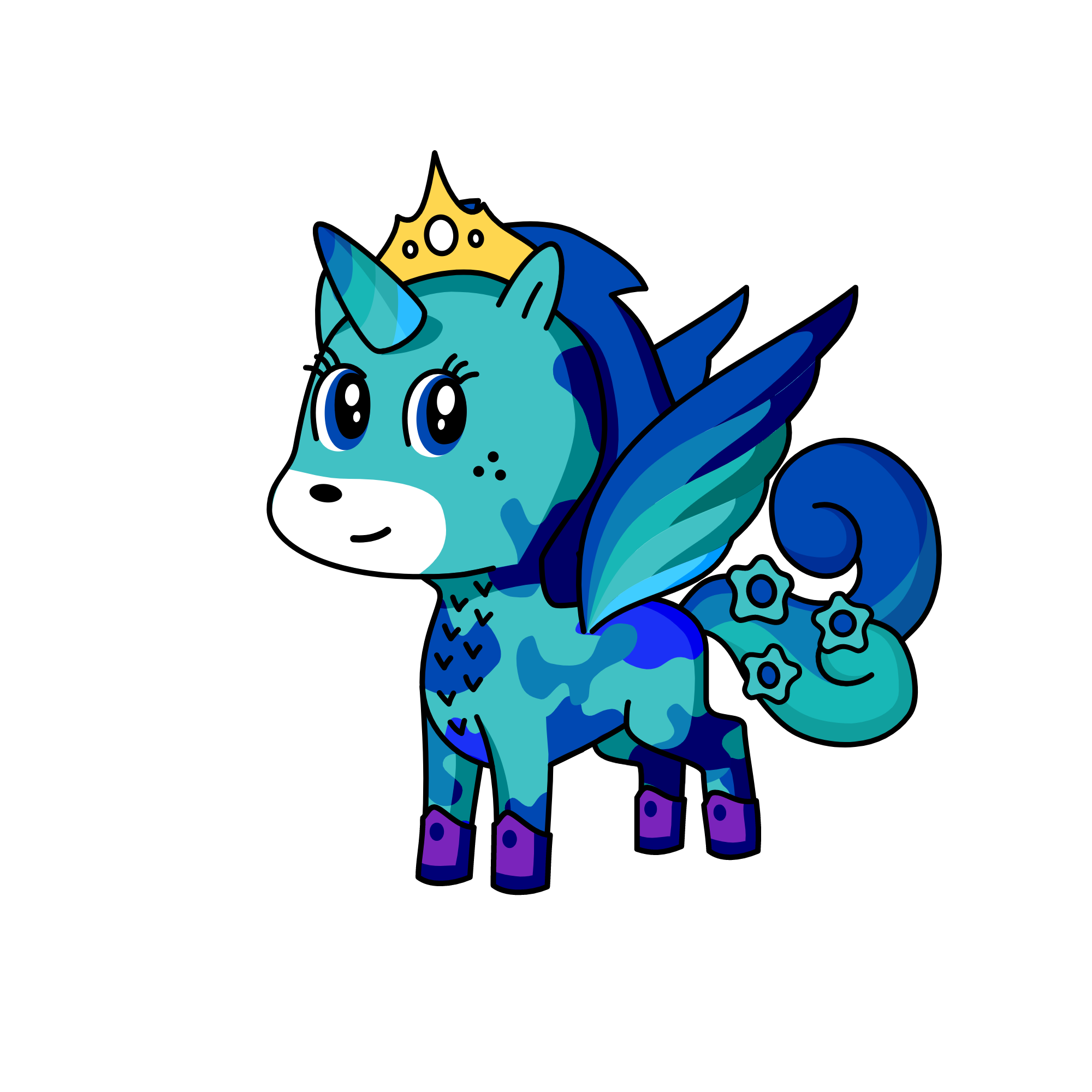 water queen\wave, the unicorn