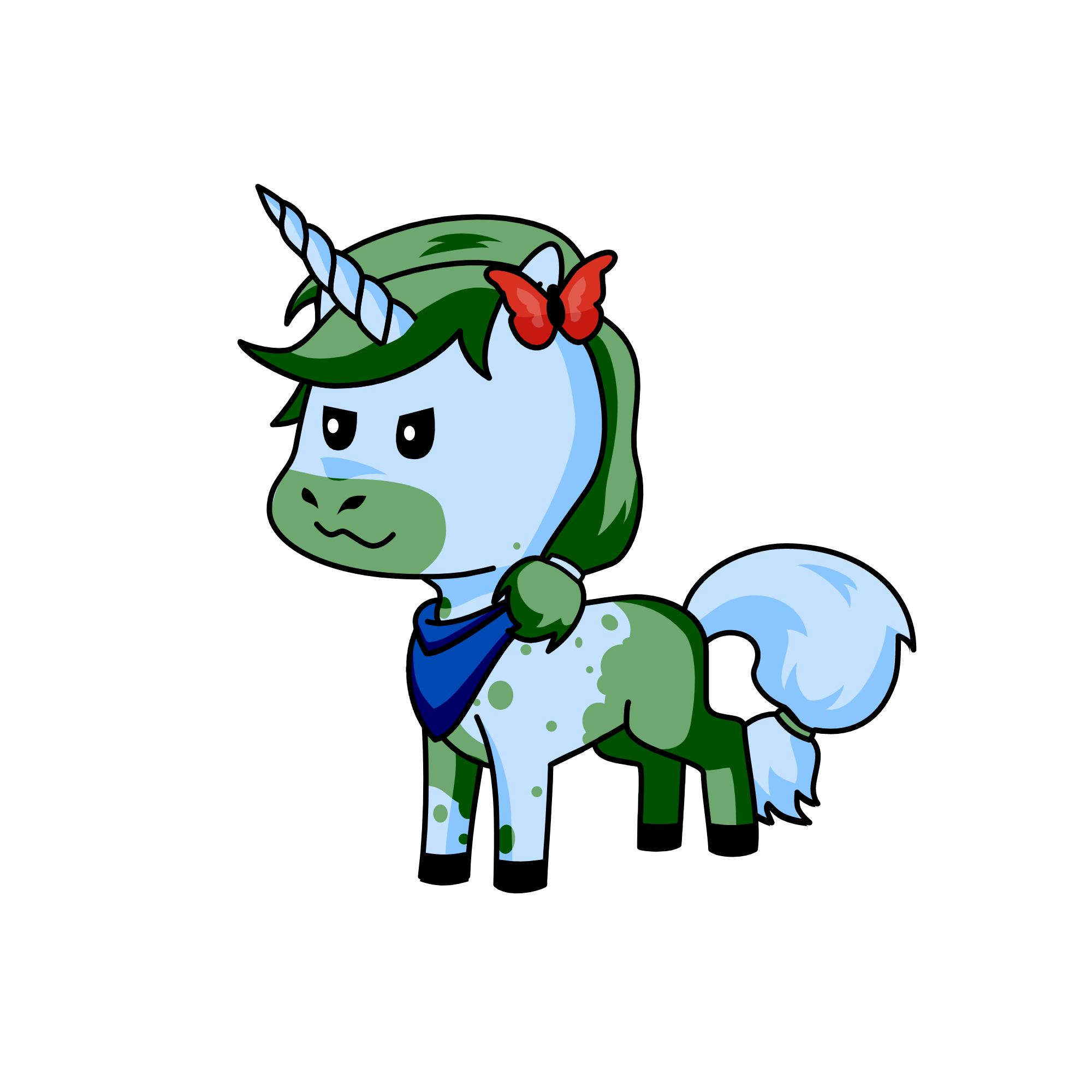 Bubbles Brave Wing, the unicorn