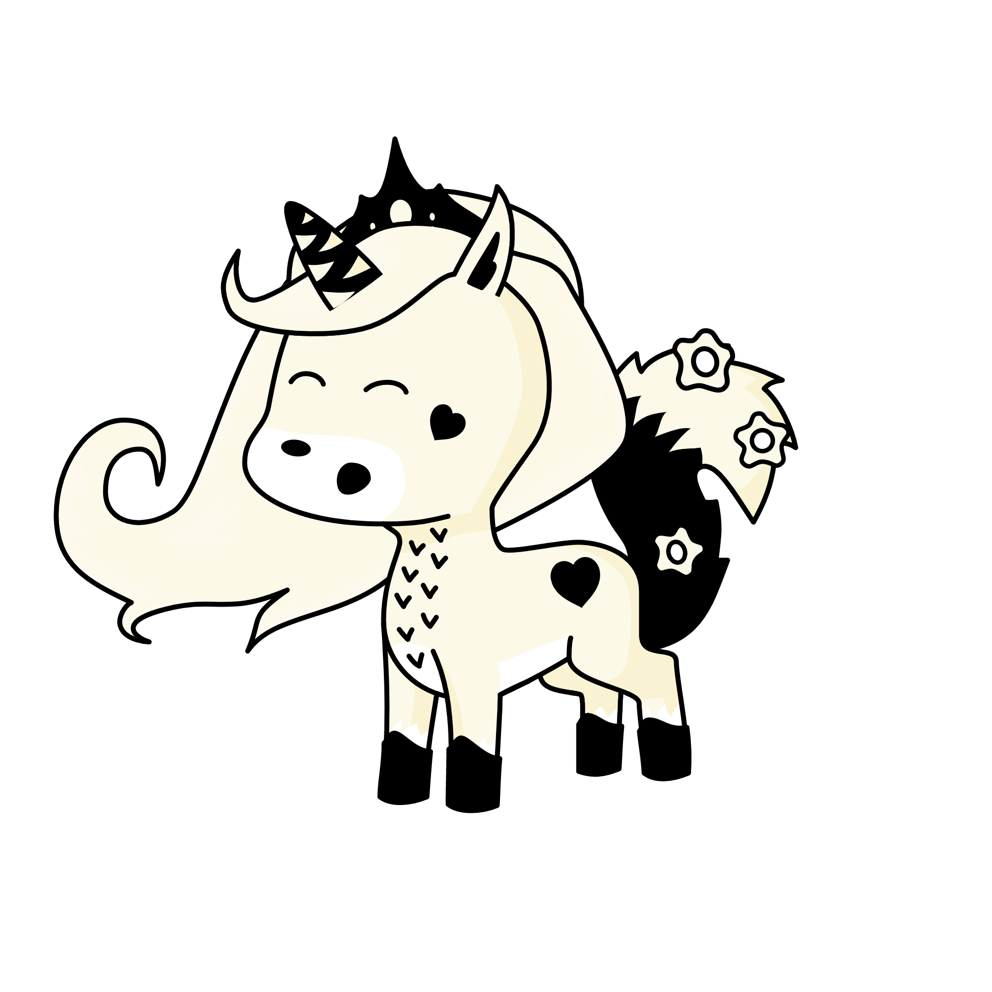 nigth girl, the unicorn