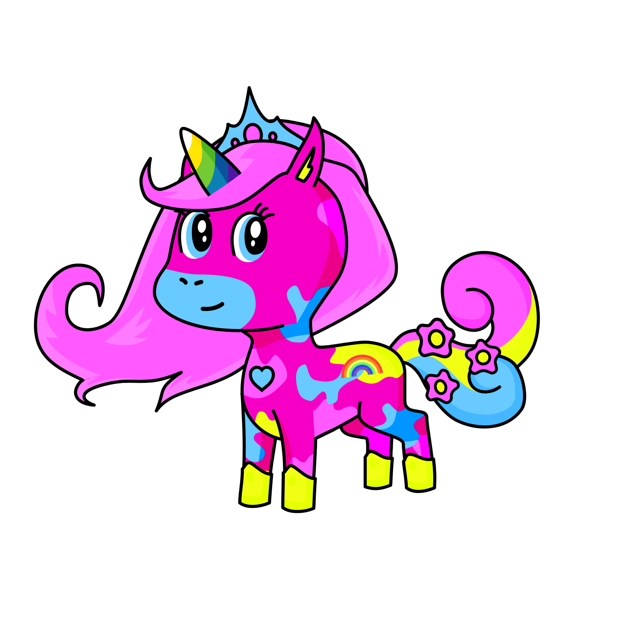 Rainbow Rila, the unicorn