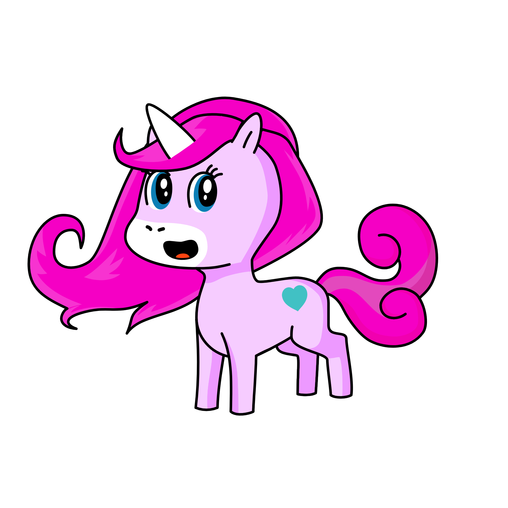 PinkiePie with and accidental horn, the unicorn