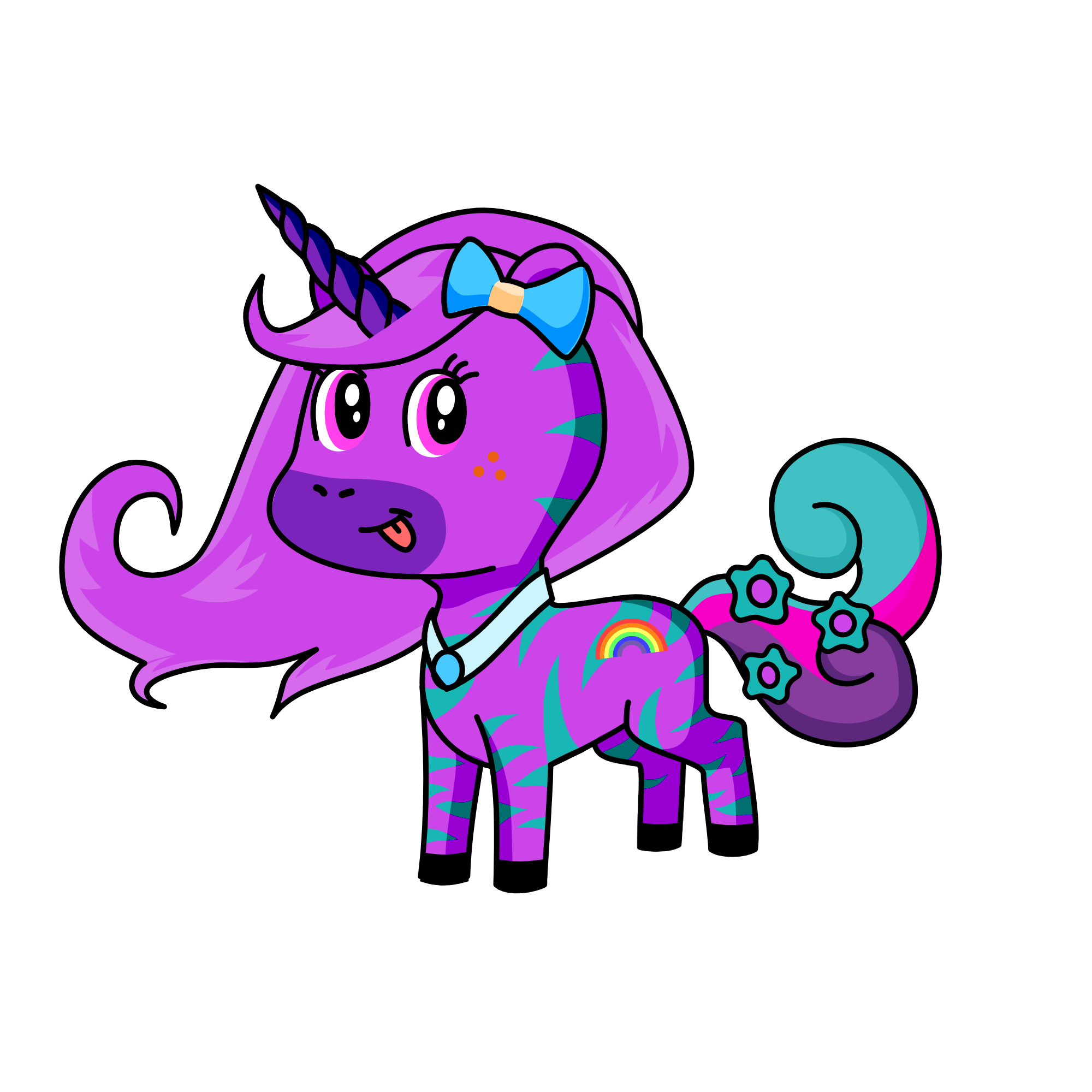 Violet, the unicorn