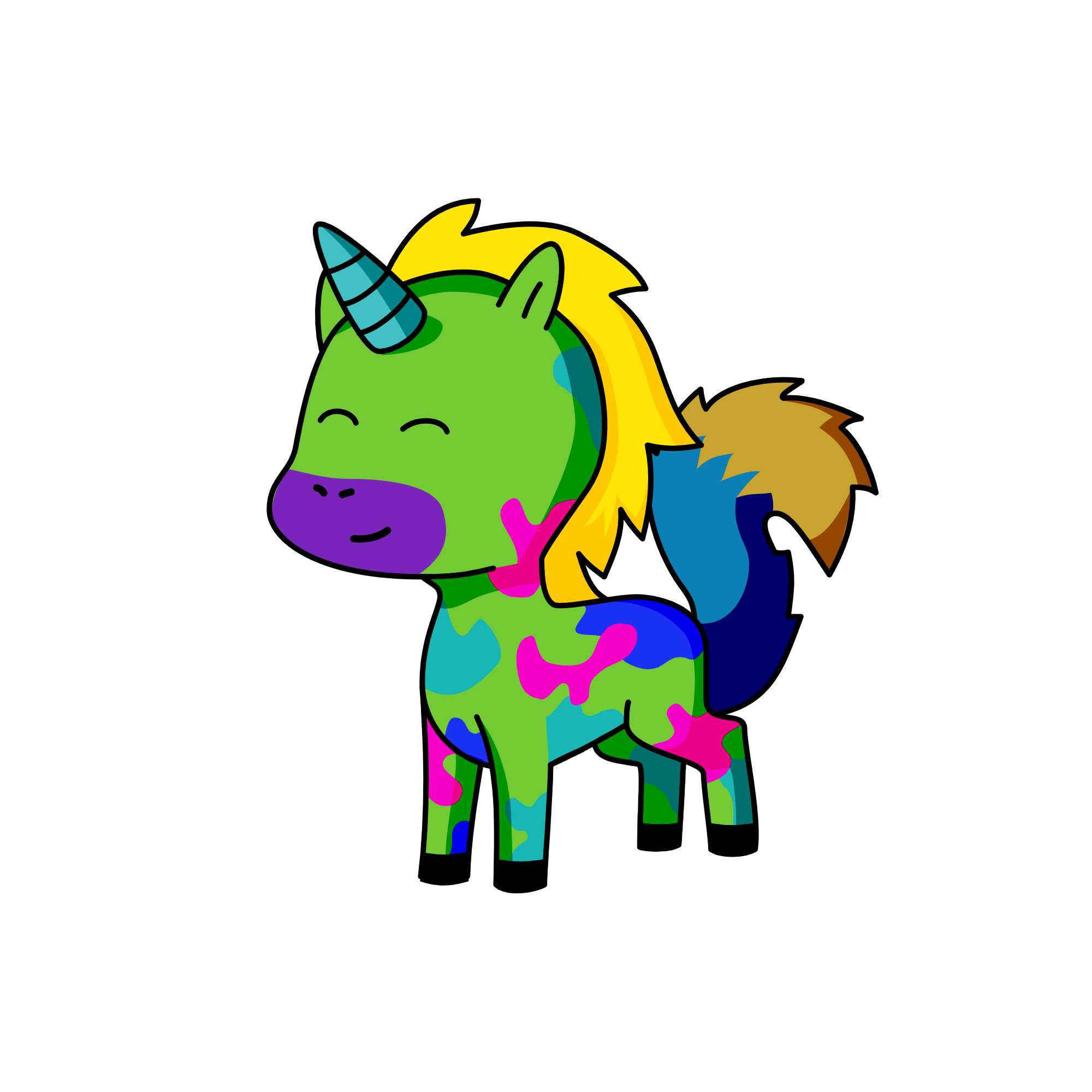 paint, the unicorn