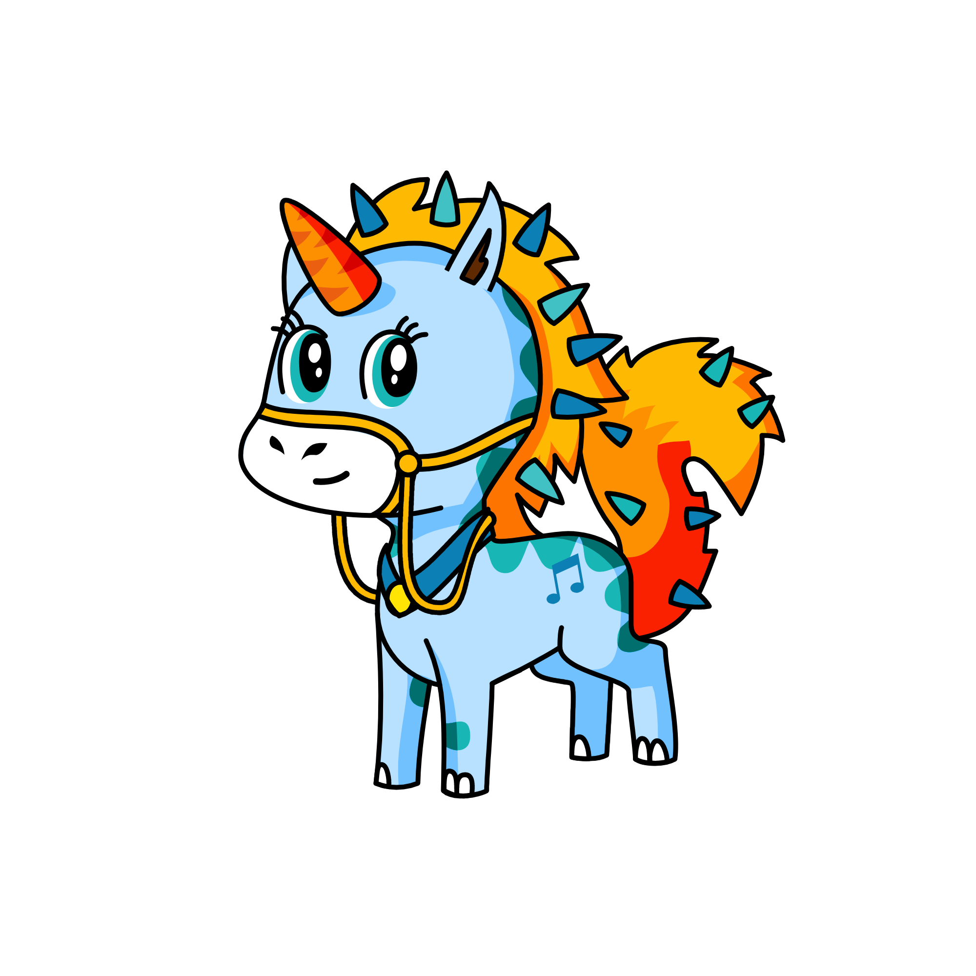 Spikypark, the unicorn