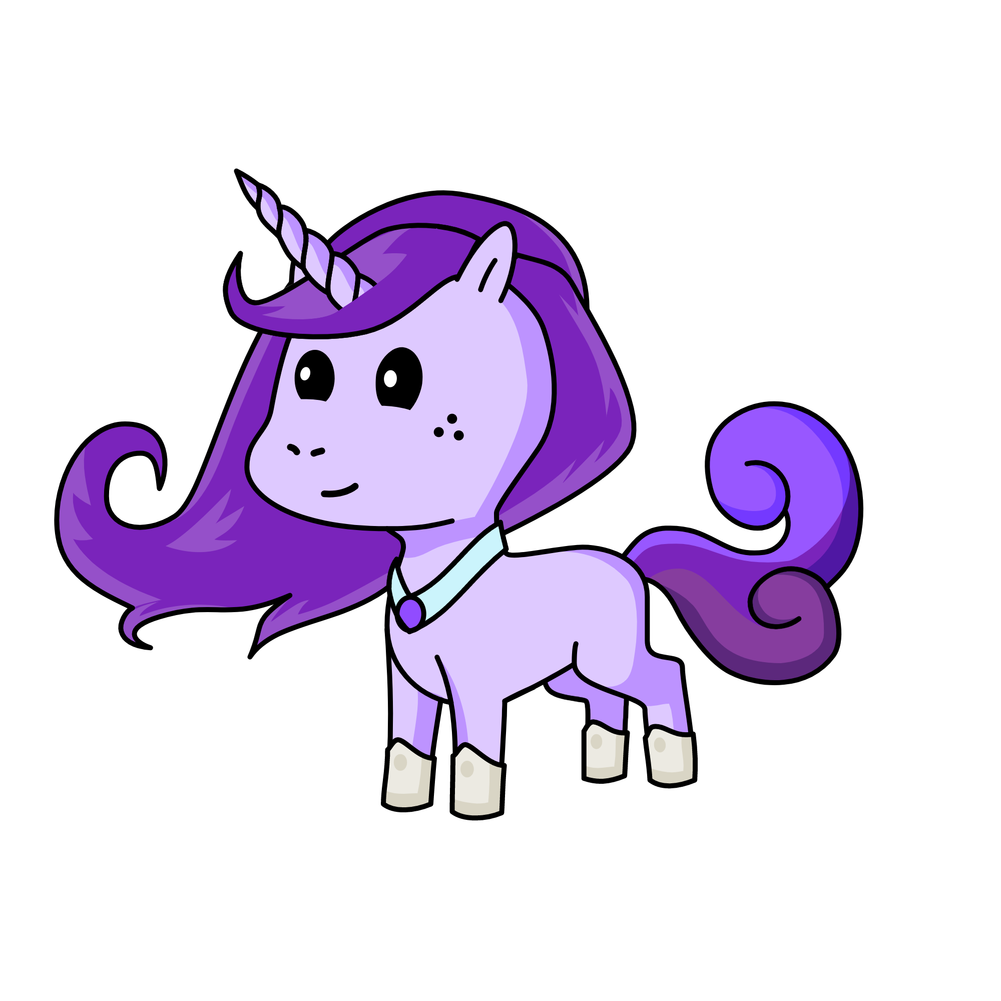 pip pop purple, the unicorn