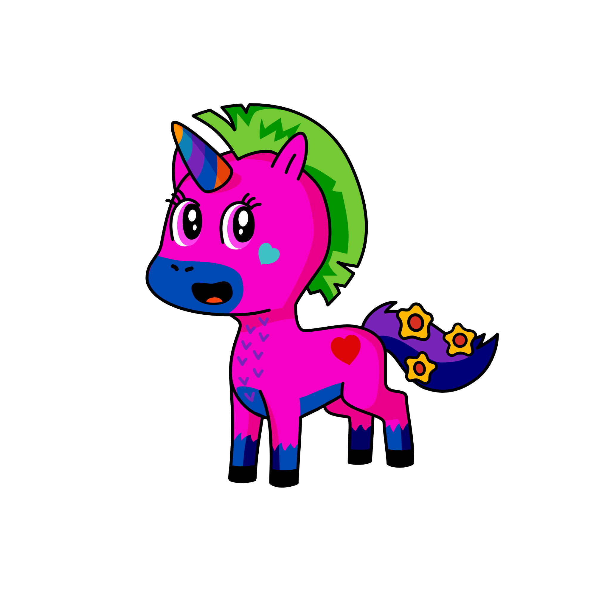 MY LITTLE FREIND, the unicorn