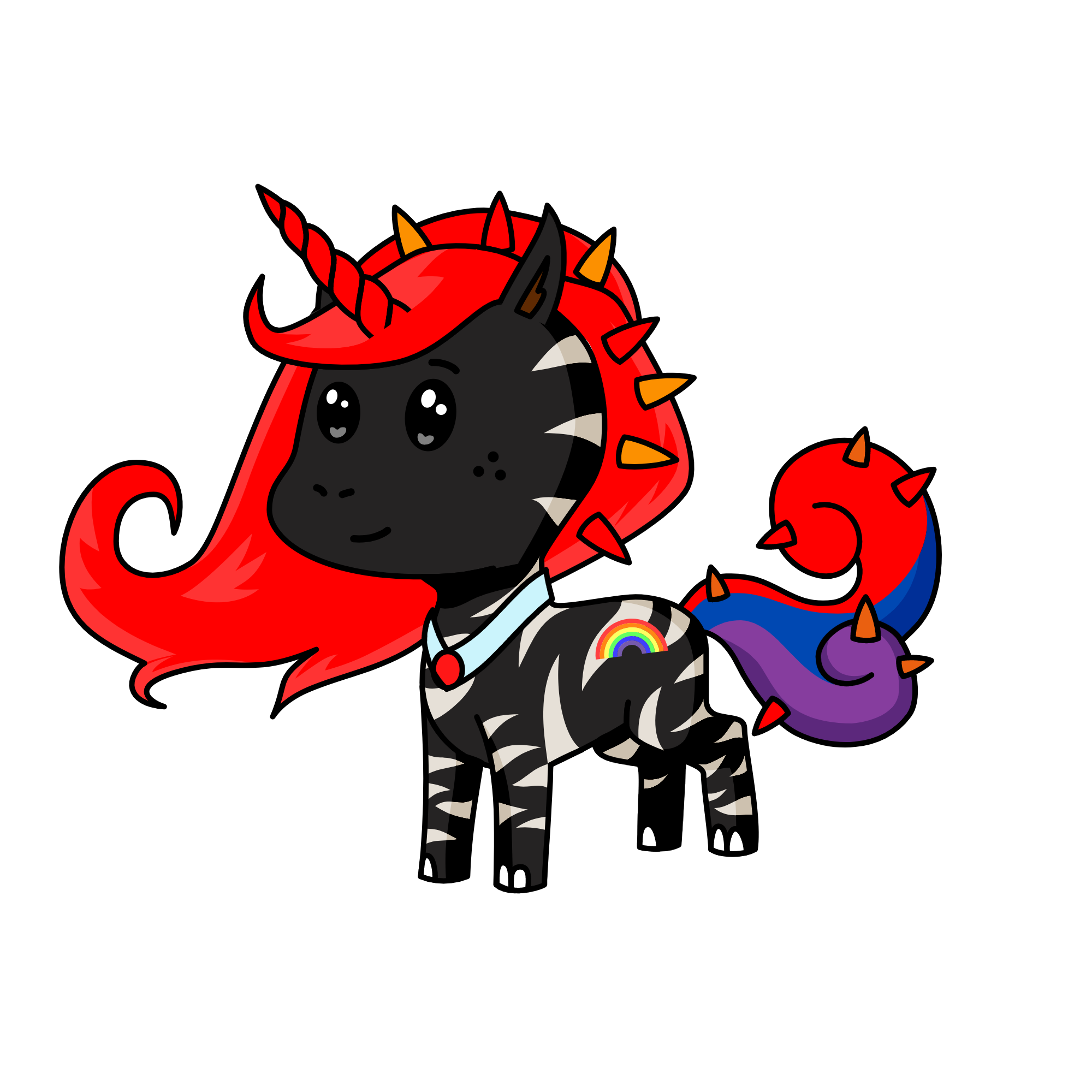Blacky , the unicorn