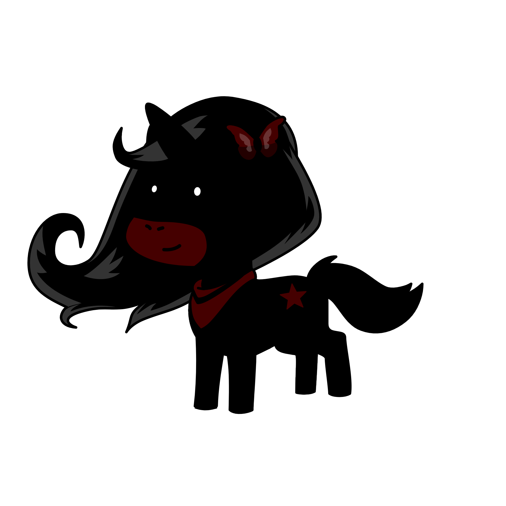 Blackyu , the unicorn