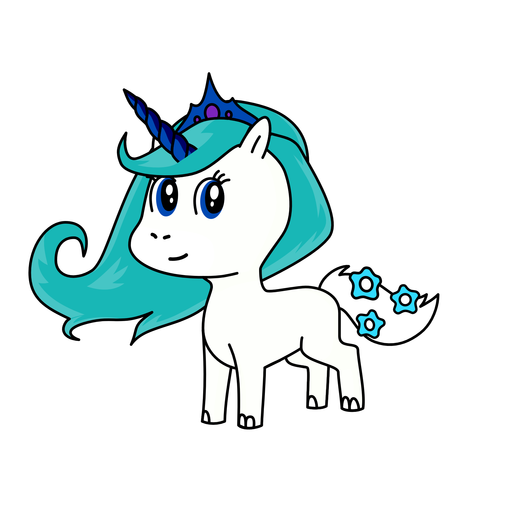Snowball, the unicorn