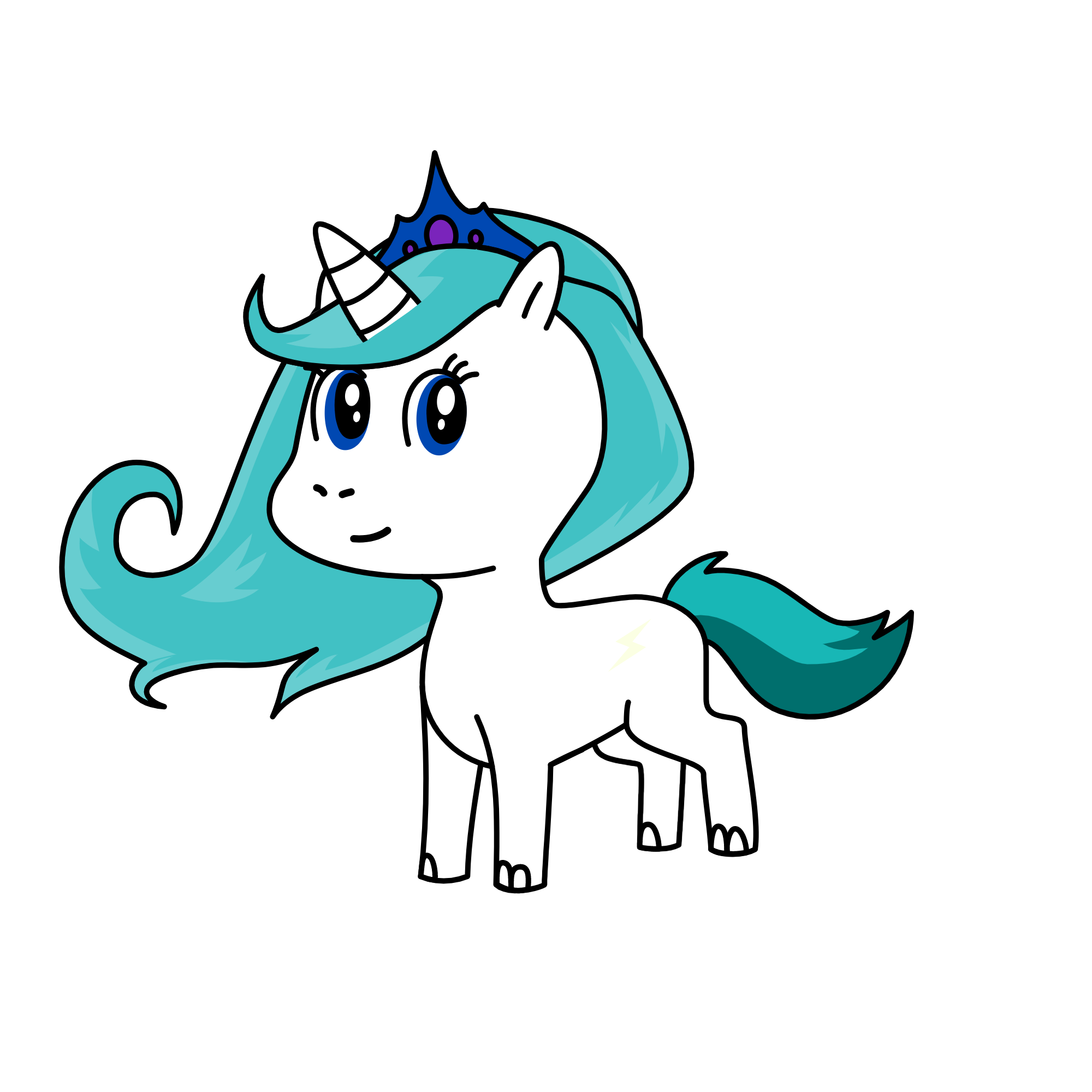Snowball, the unicorn