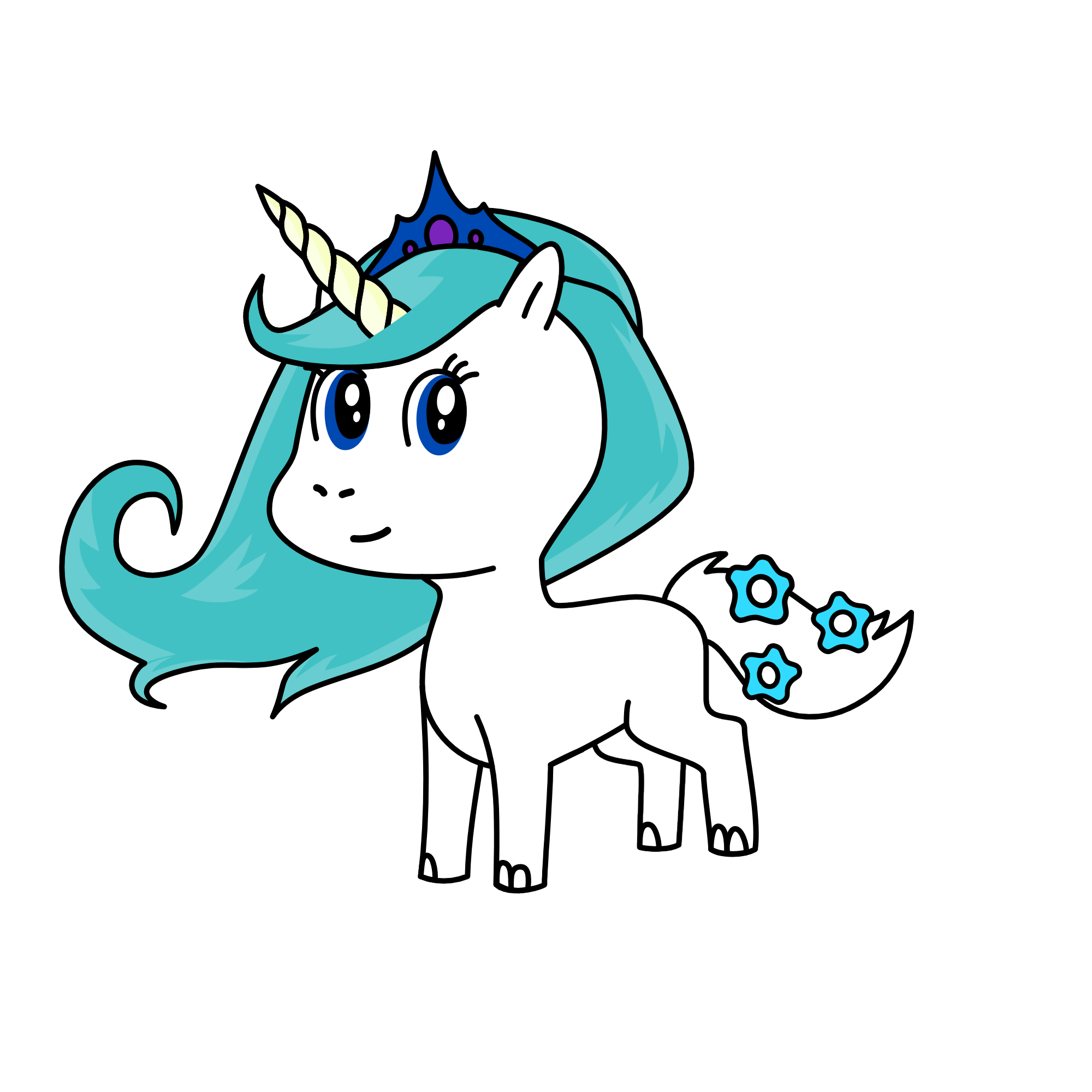 Princess Snowball, the unicorn
