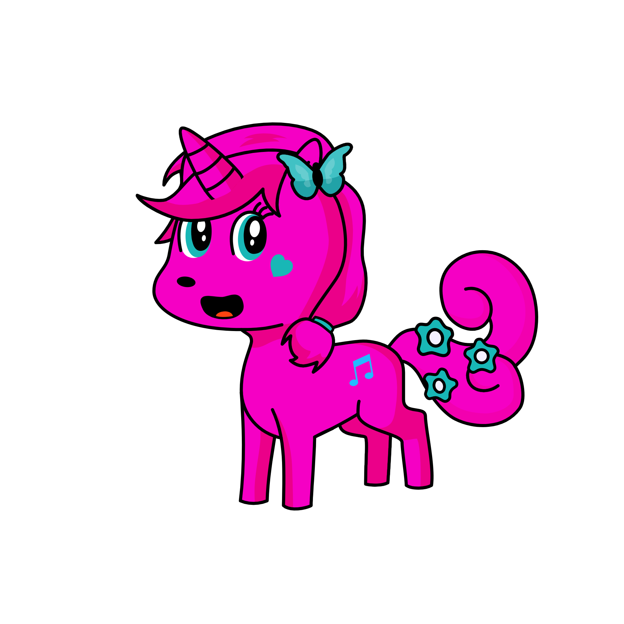 Pinky pie, the unicorn
