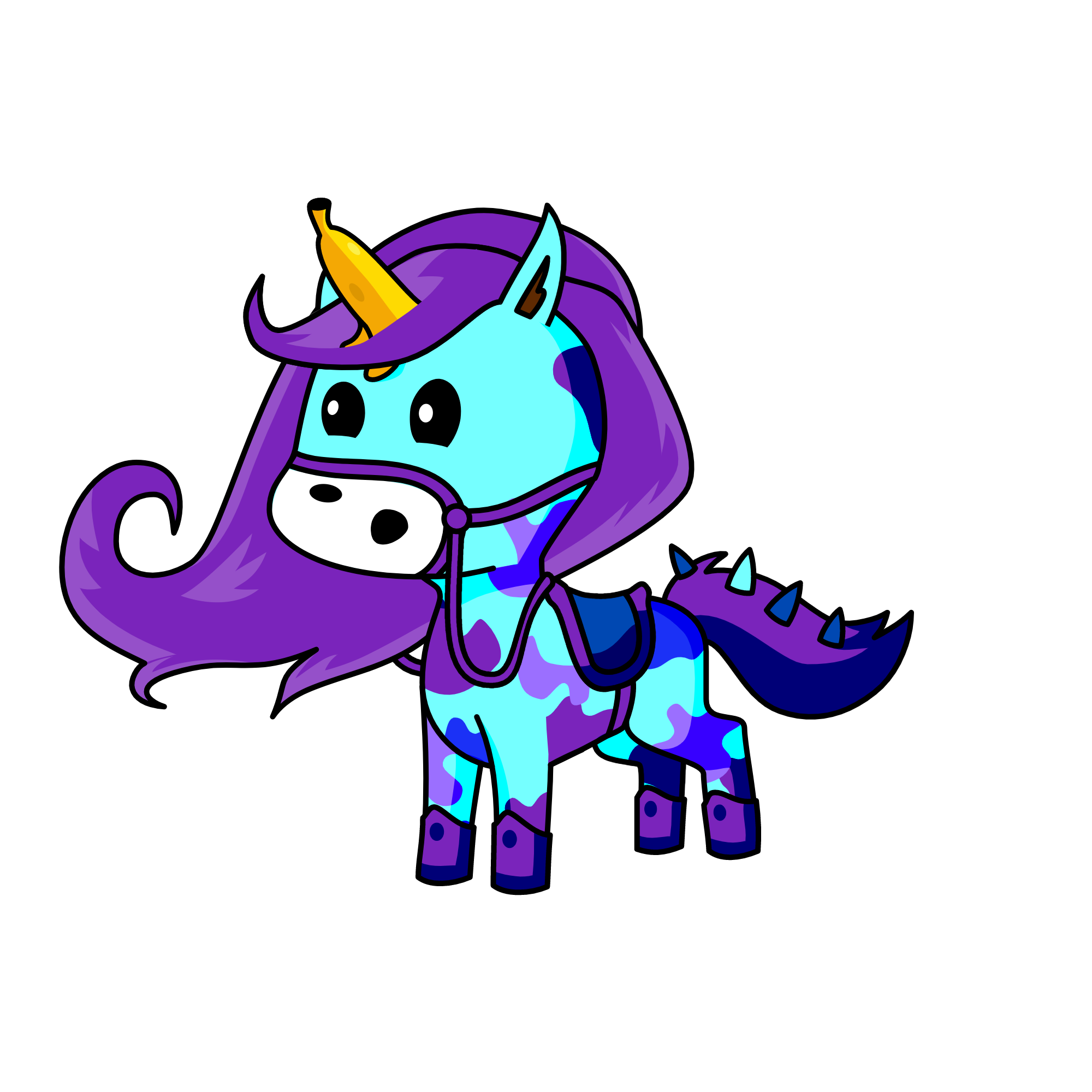 Cosmo jr "ouch stop throwing food at me.", the unicorn