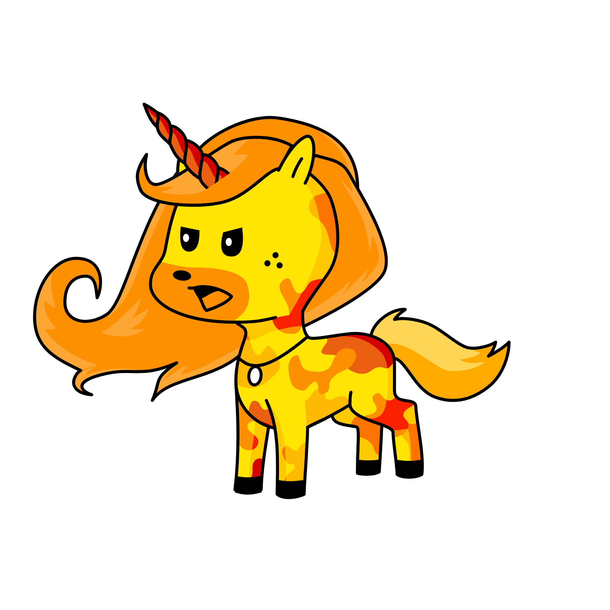 Queen Fire, the unicorn