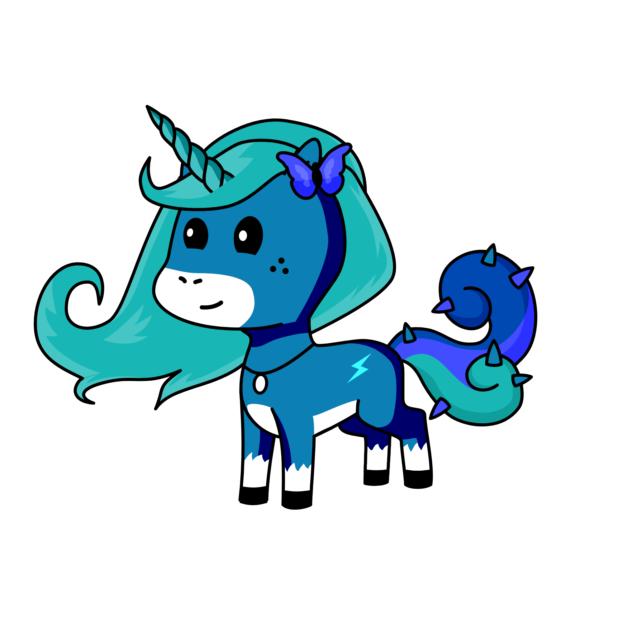 🌚 moon , the unicorn