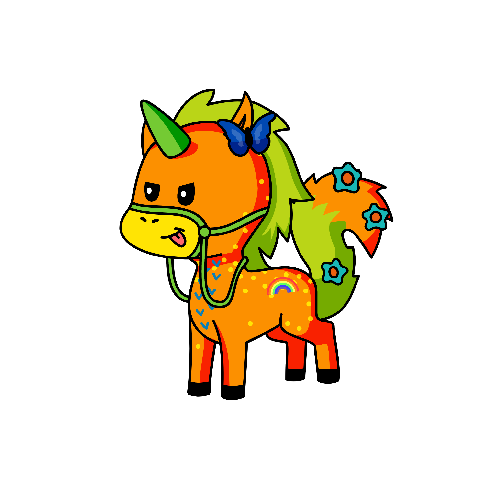 Spots, the unicorn