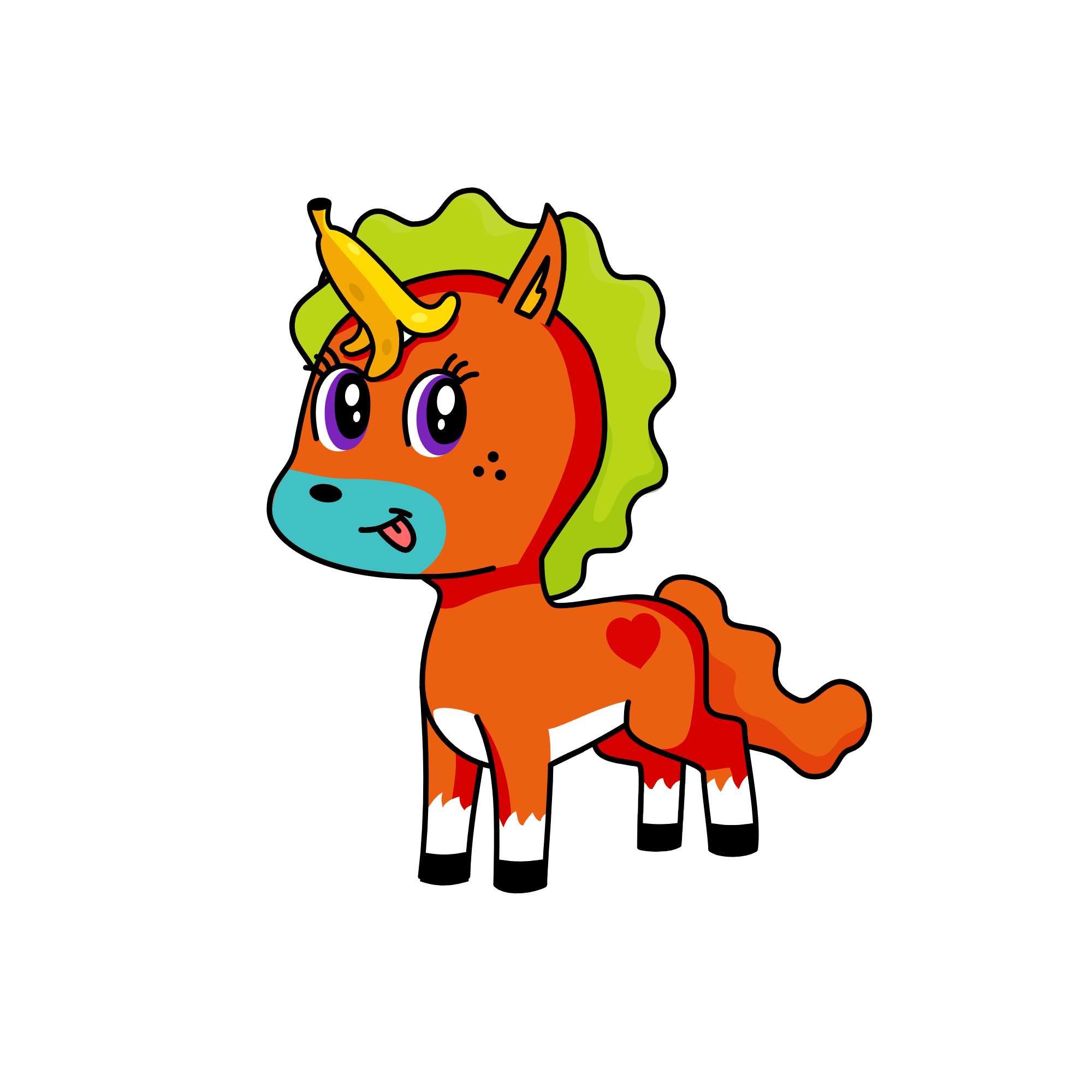 Uglie Christmas, the unicorn