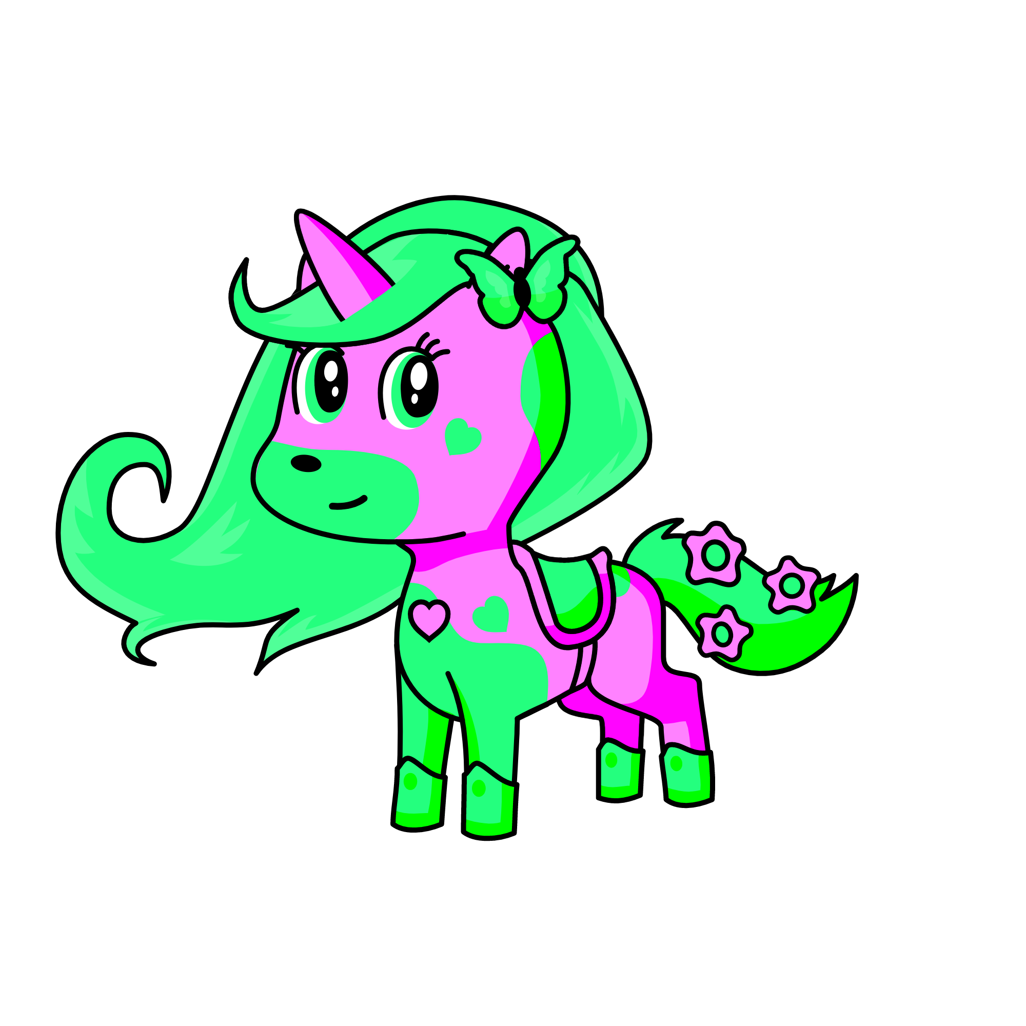 lilly💜💚, the unicorn