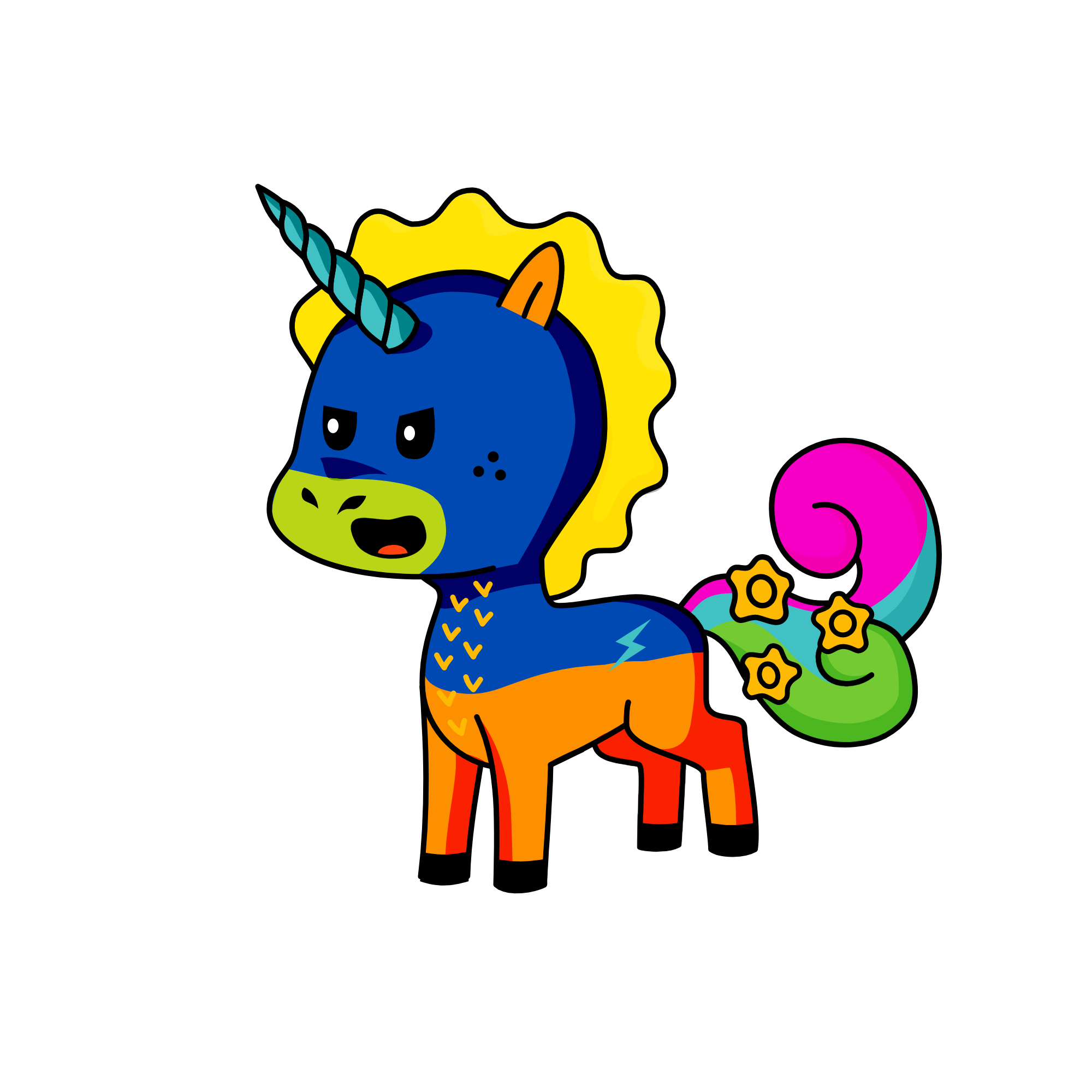 🦄@🦄, the unicorn