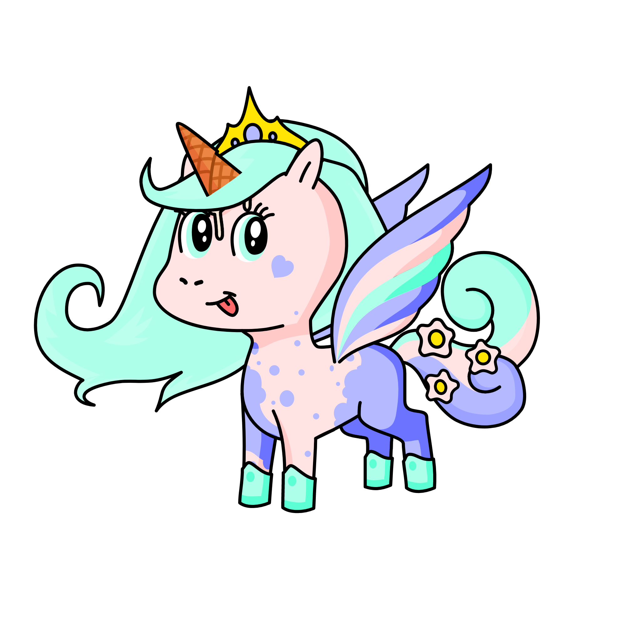Cotton Candy Icecream, the unicorn