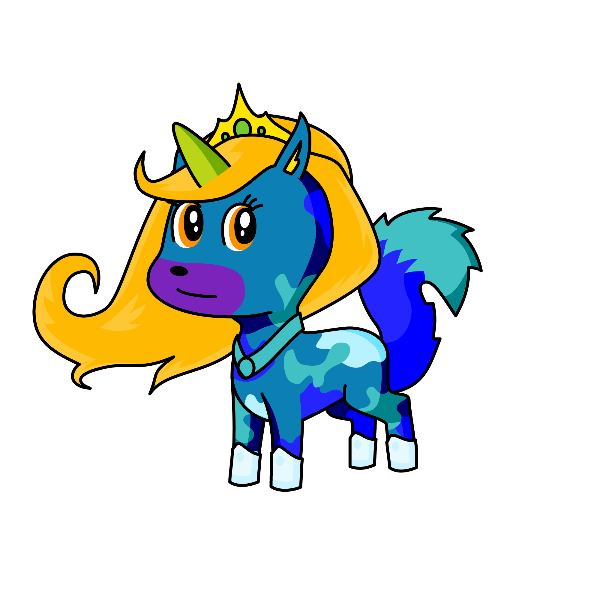 this was random, the unicorn