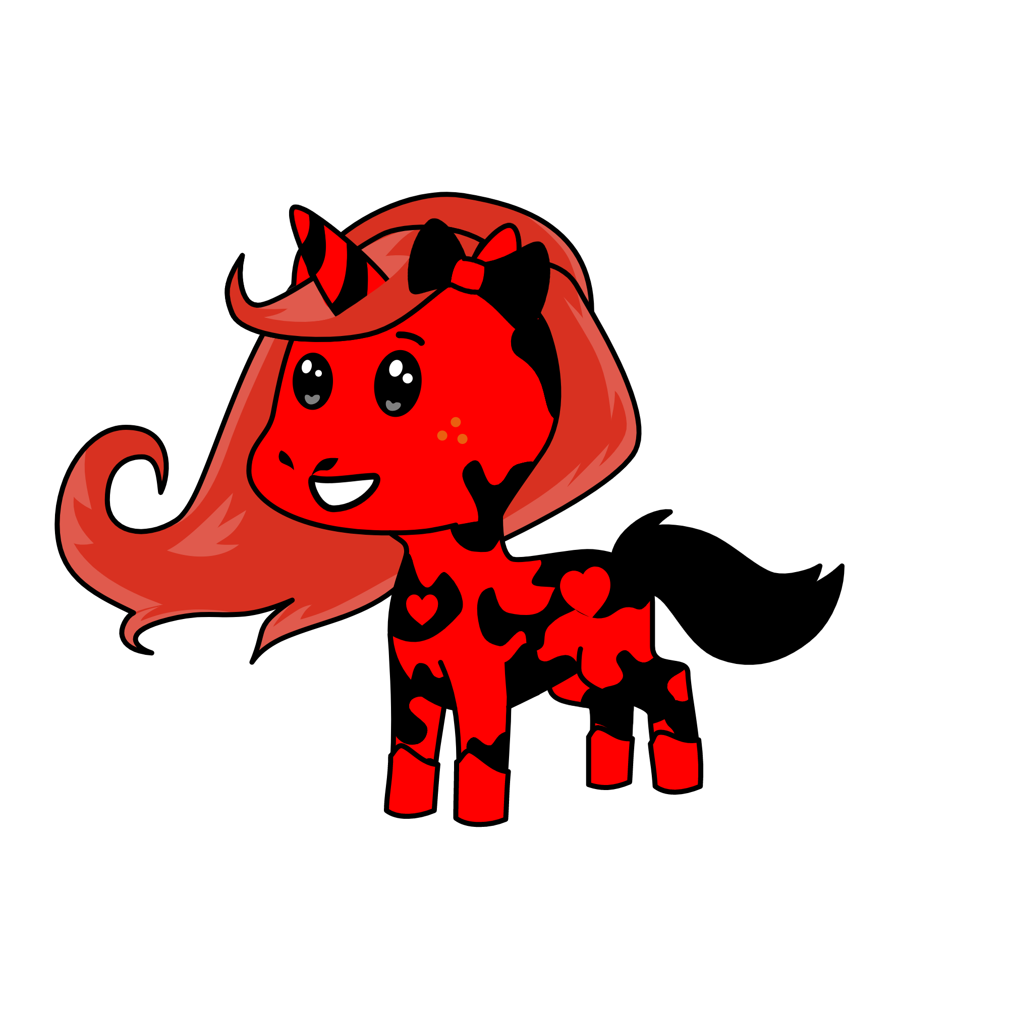 Moody, the unicorn
