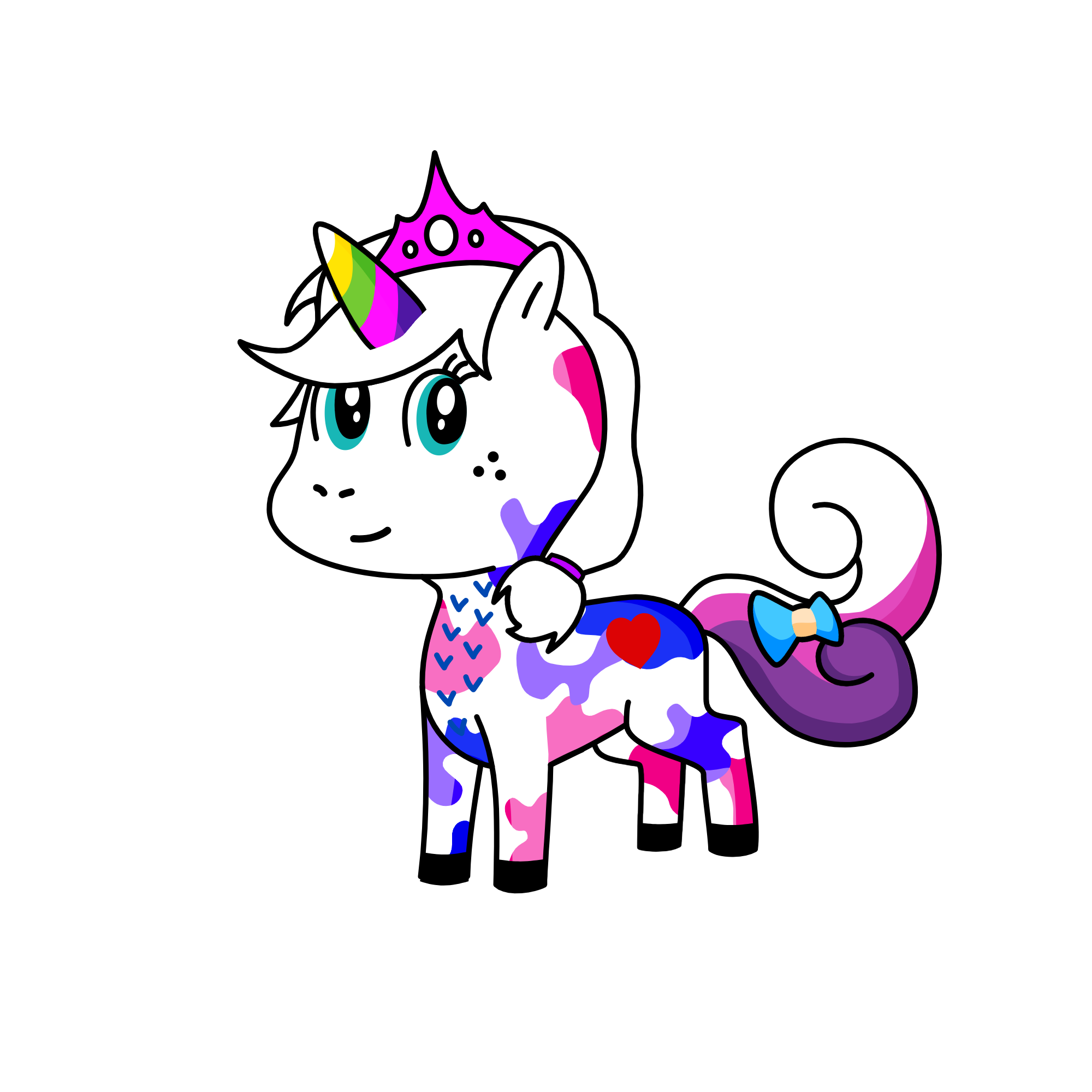 Pretty corn, the unicorn