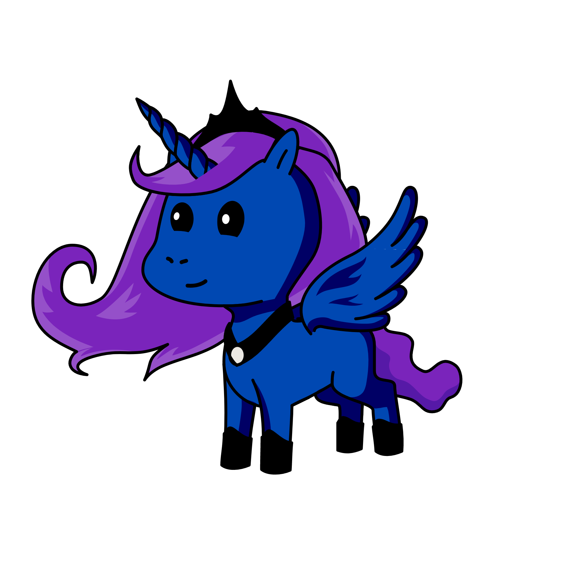 princess Luna, the unicorn