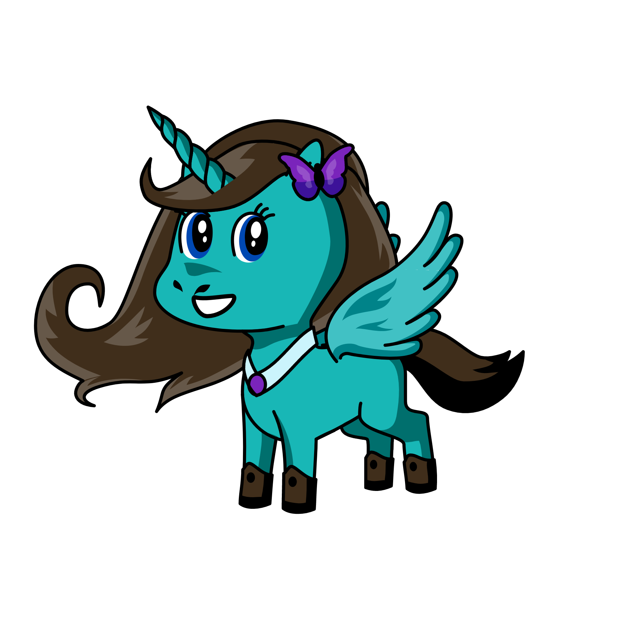 Crystal, the unicorn