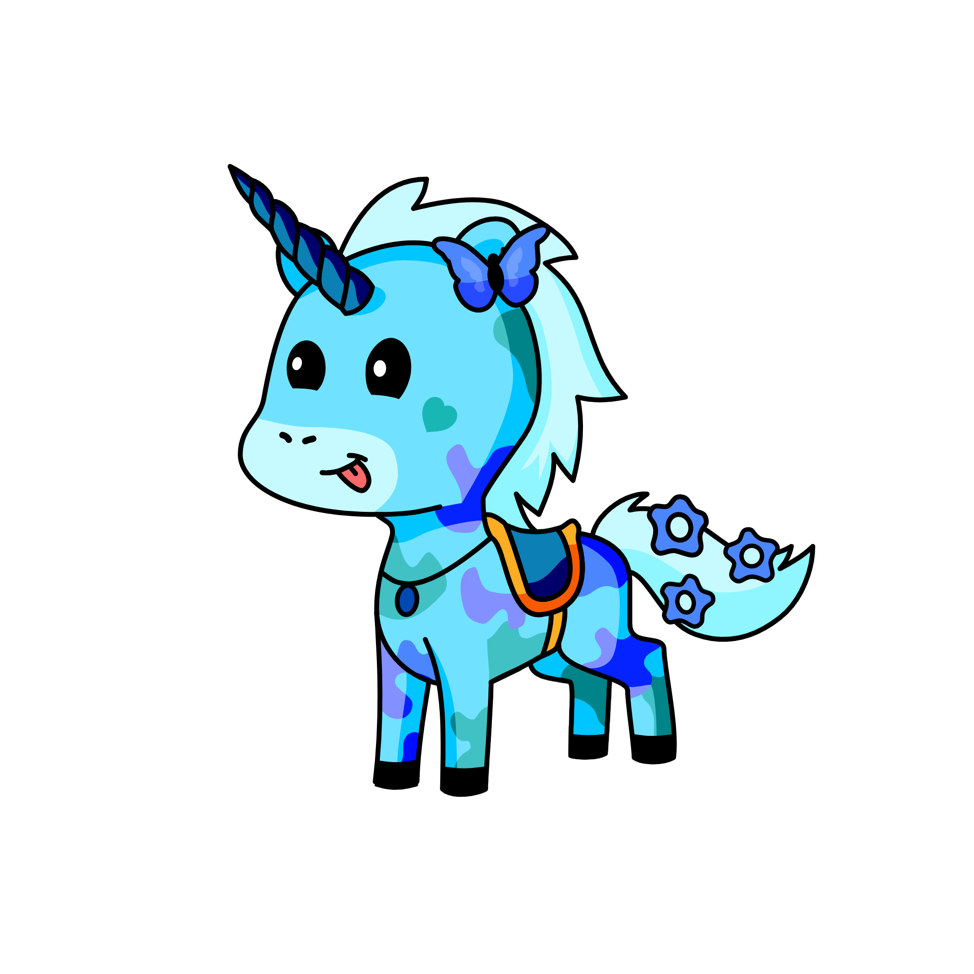 Butterblue, the unicorn