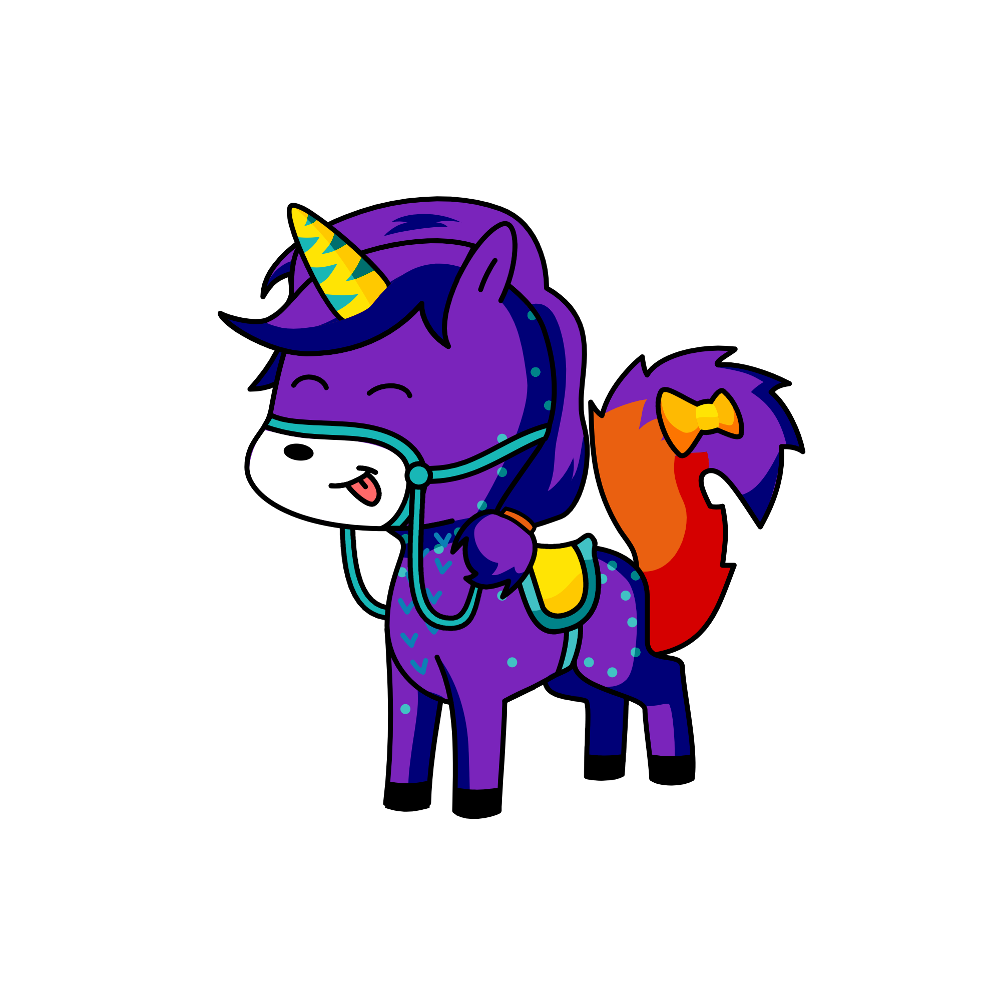 Queen Elizabeth II, the unicorn