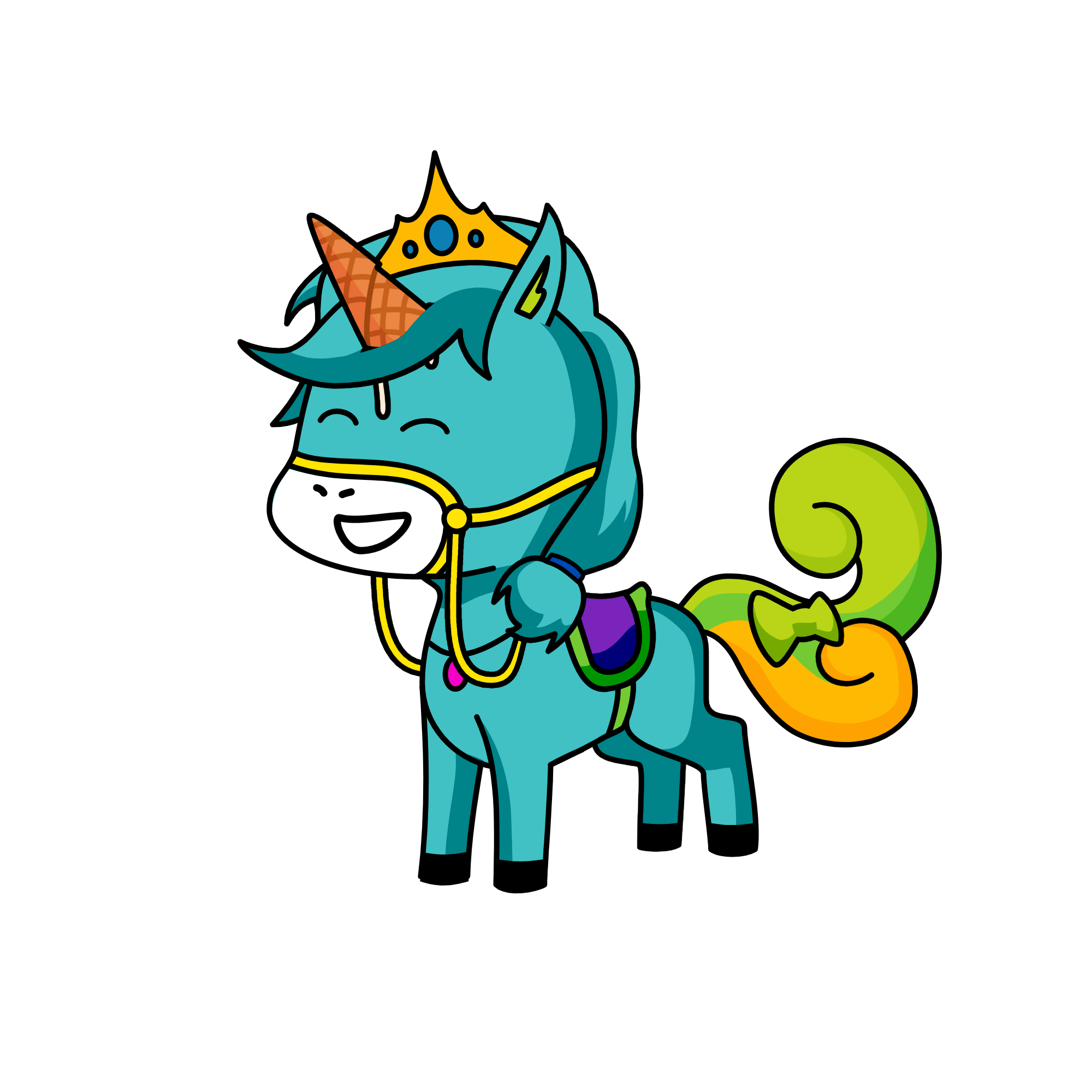 idk what this all ik is that it is so ugly, the unicorn