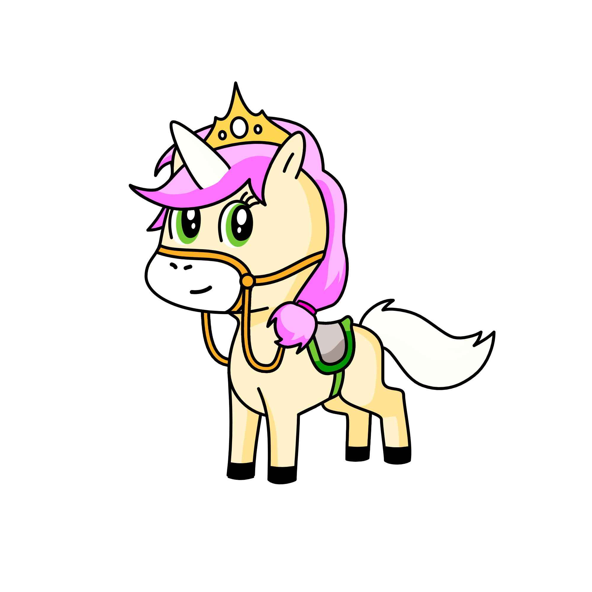 STARFIRE FROM TEEN TITANS AS A HORSE, the unicorn