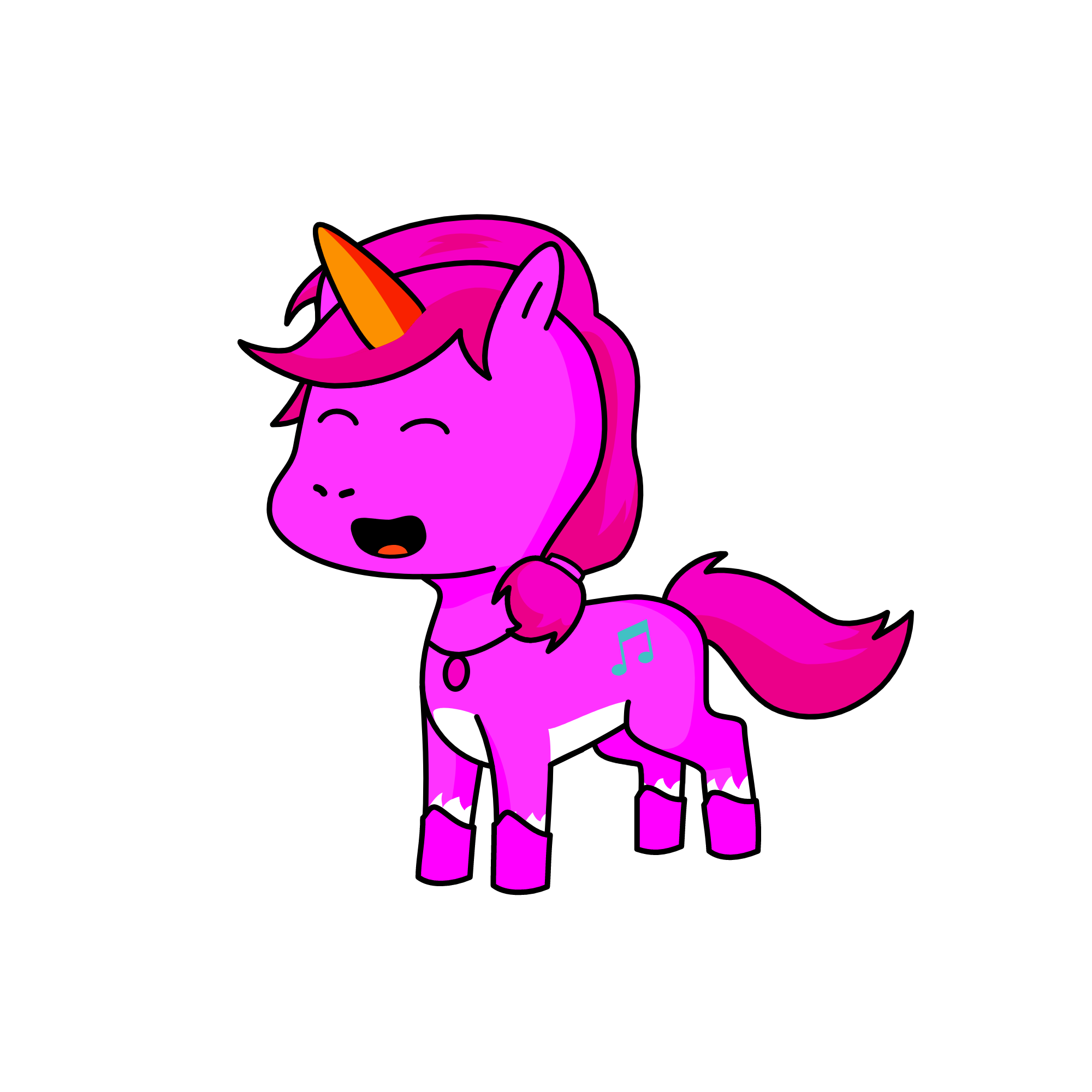 Pinke Pie, the unicorn
