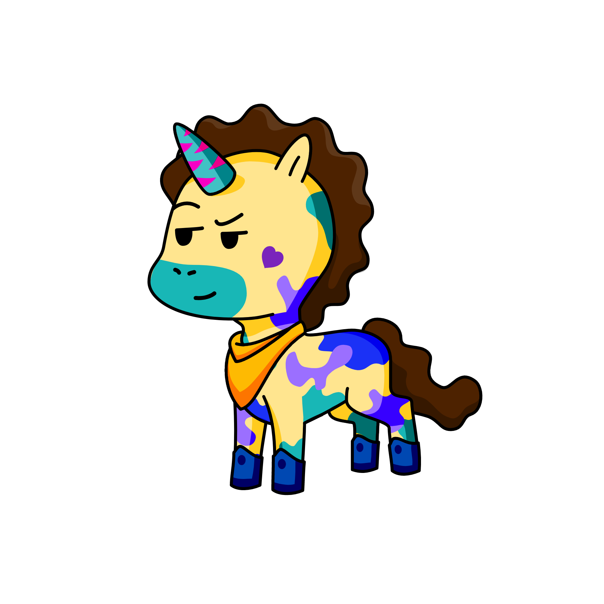 Bob ross, the unicorn
