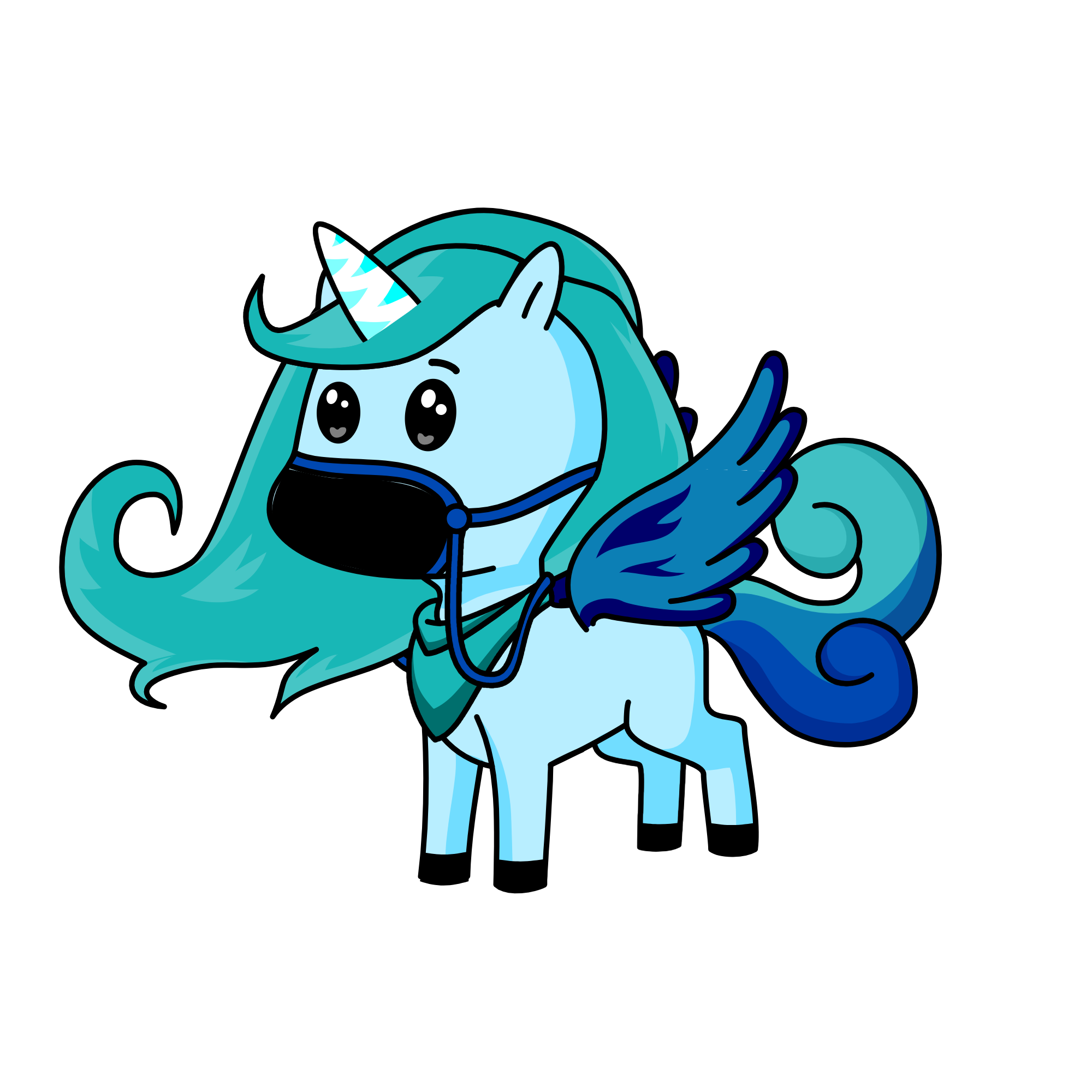 Blue Covid, the unicorn