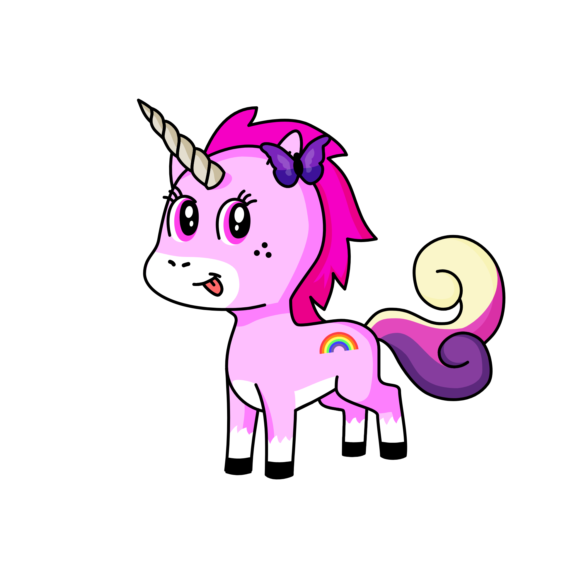 cute unicorn, the unicorn