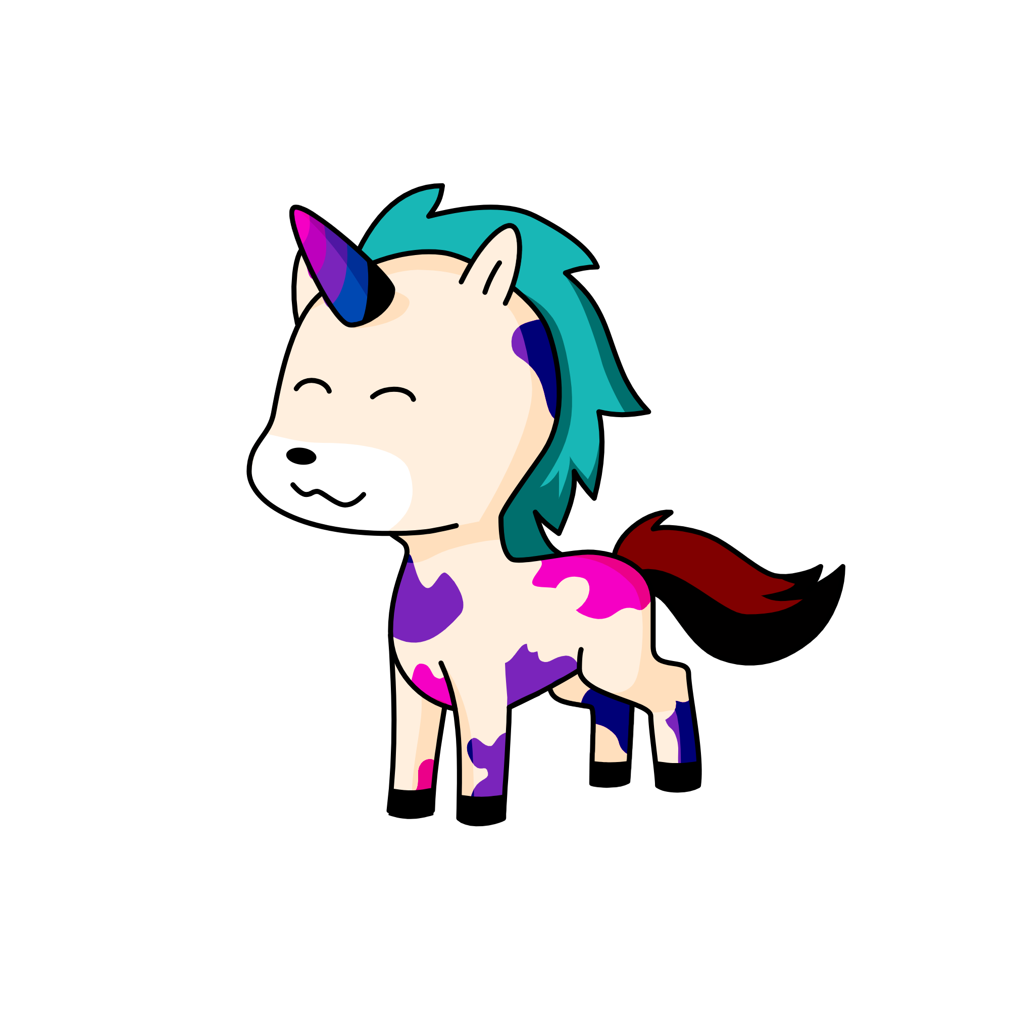 Unicornio arcoiris, the unicorn