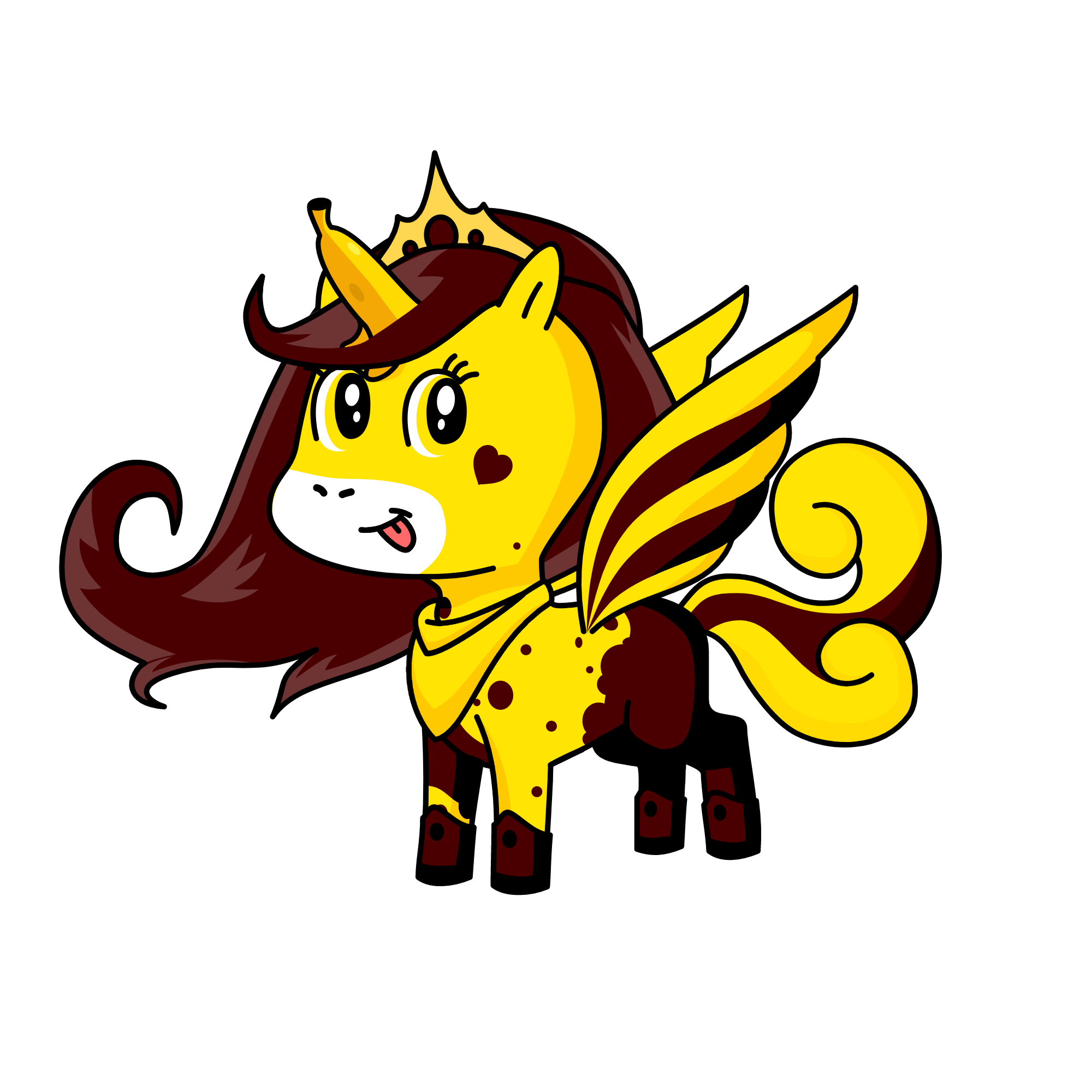 pooped bananas, the unicorn