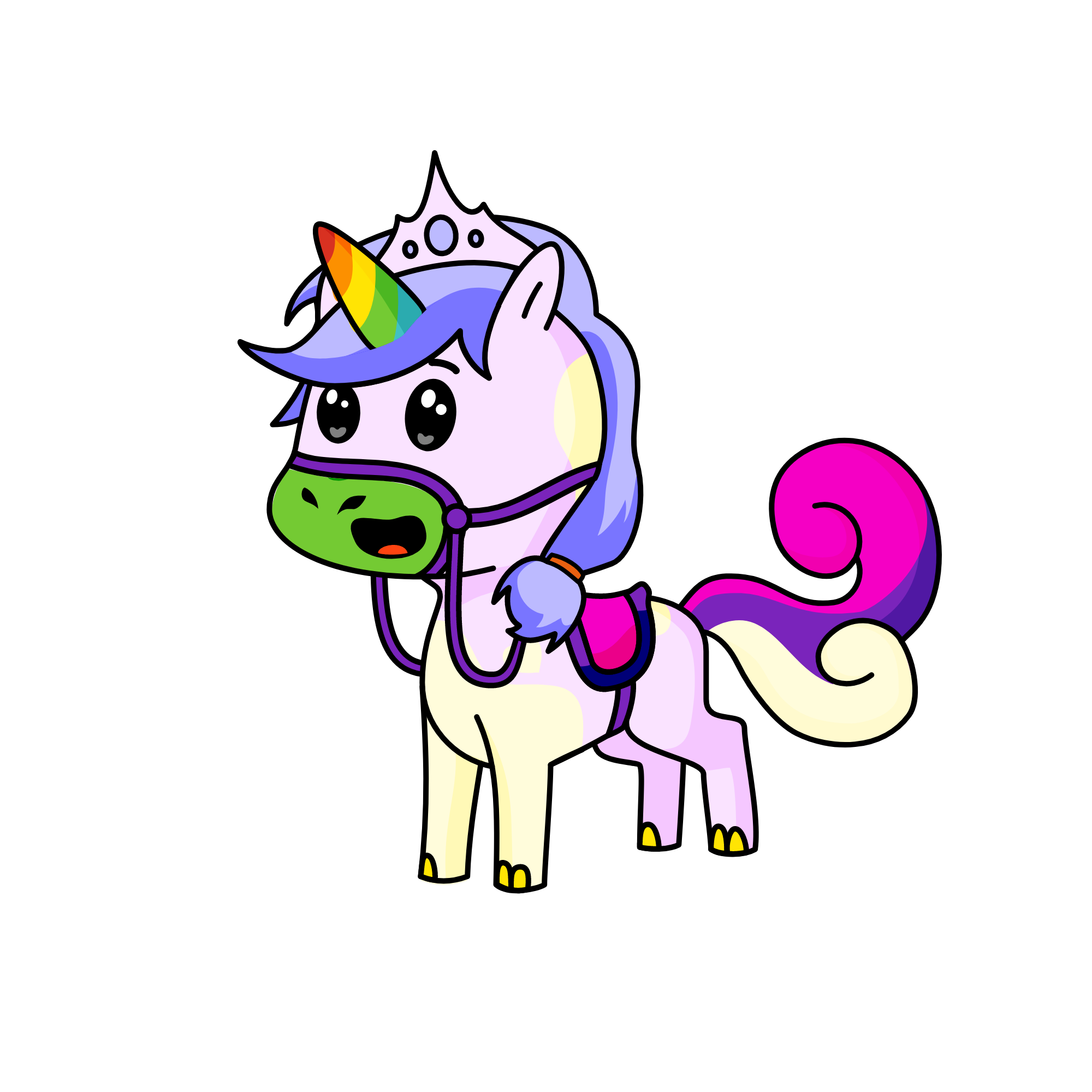 pinky prinsses, the unicorn