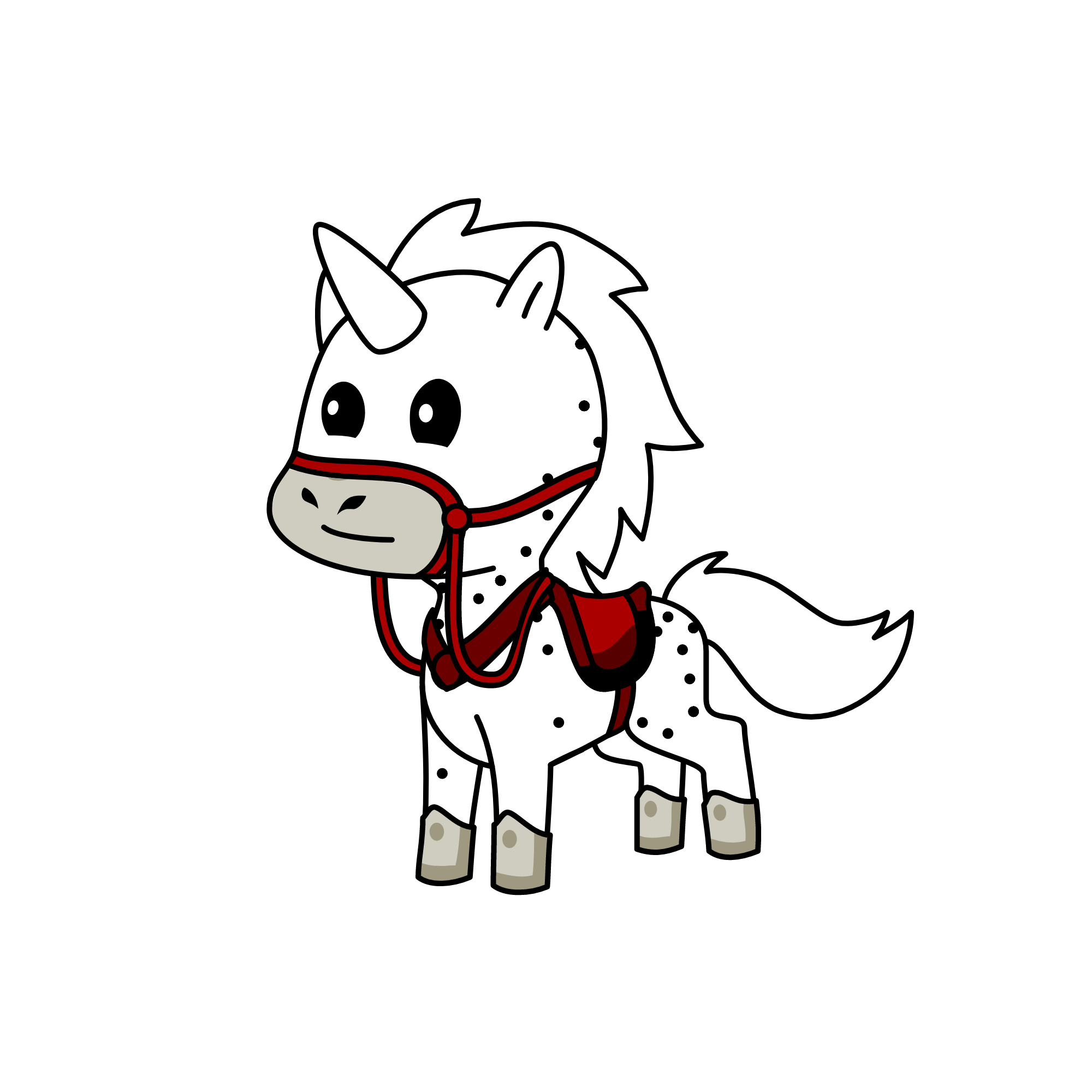 Ασπρόαπλος, the unicorn