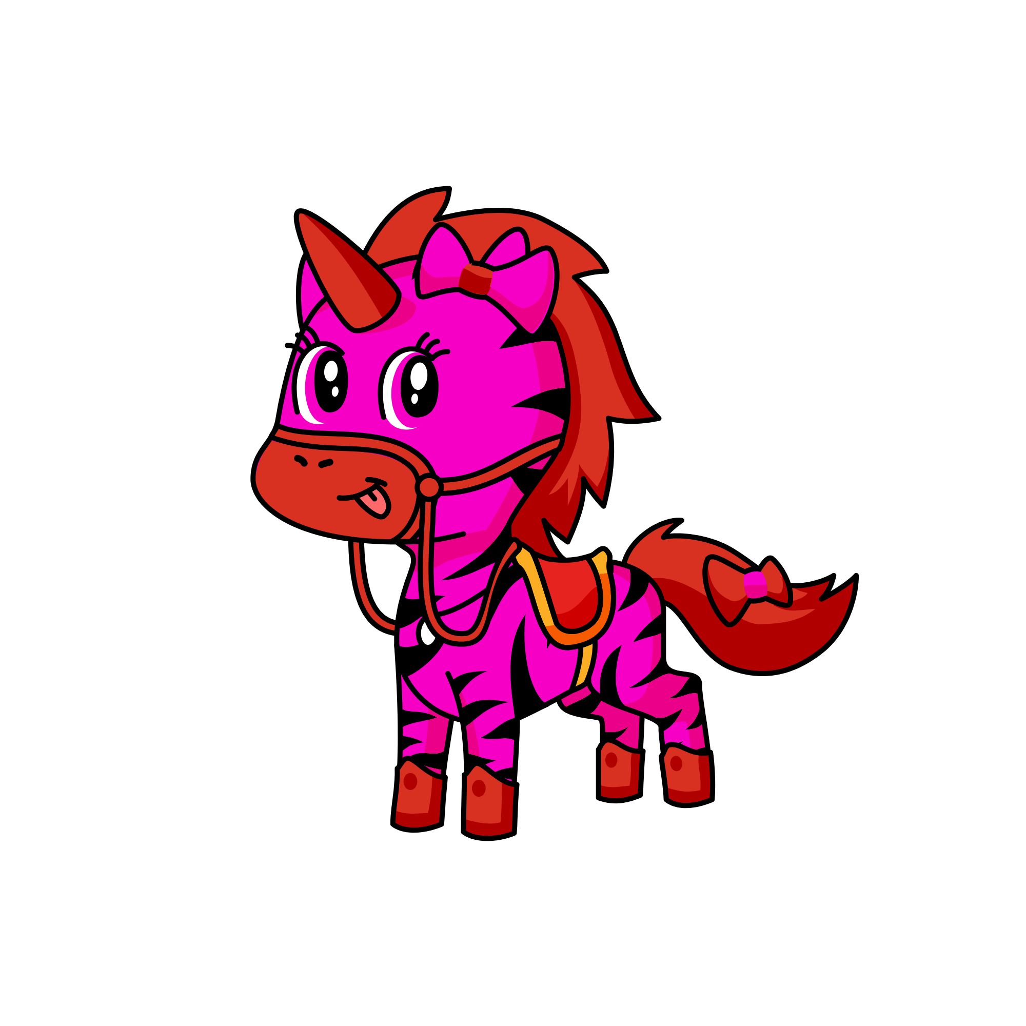Pink, the unicorn